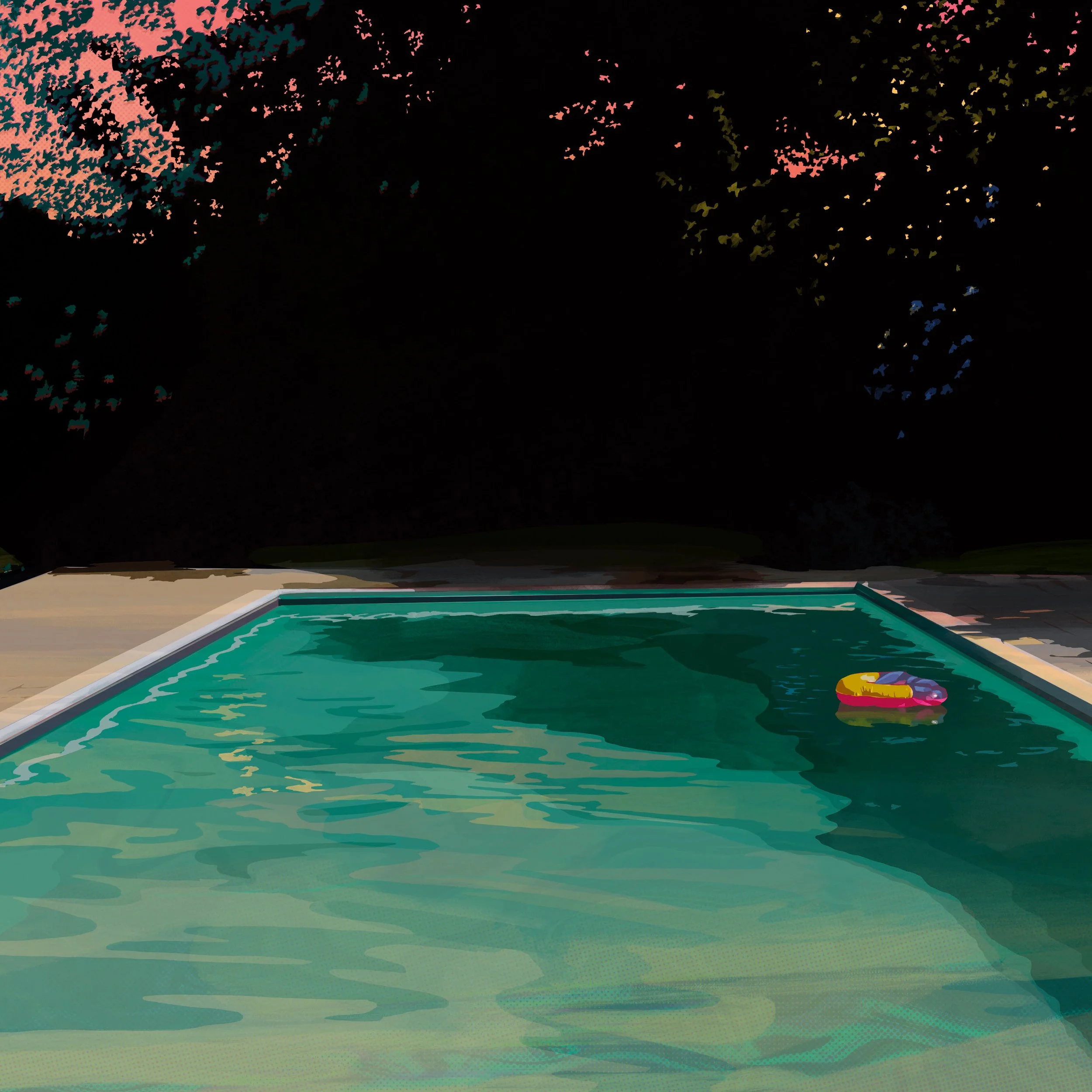 Robert Bingaman, "Float" (detail), 2021. Pigment ink print, 48 x 80 in. Image courtesy of Haw Contemporary.