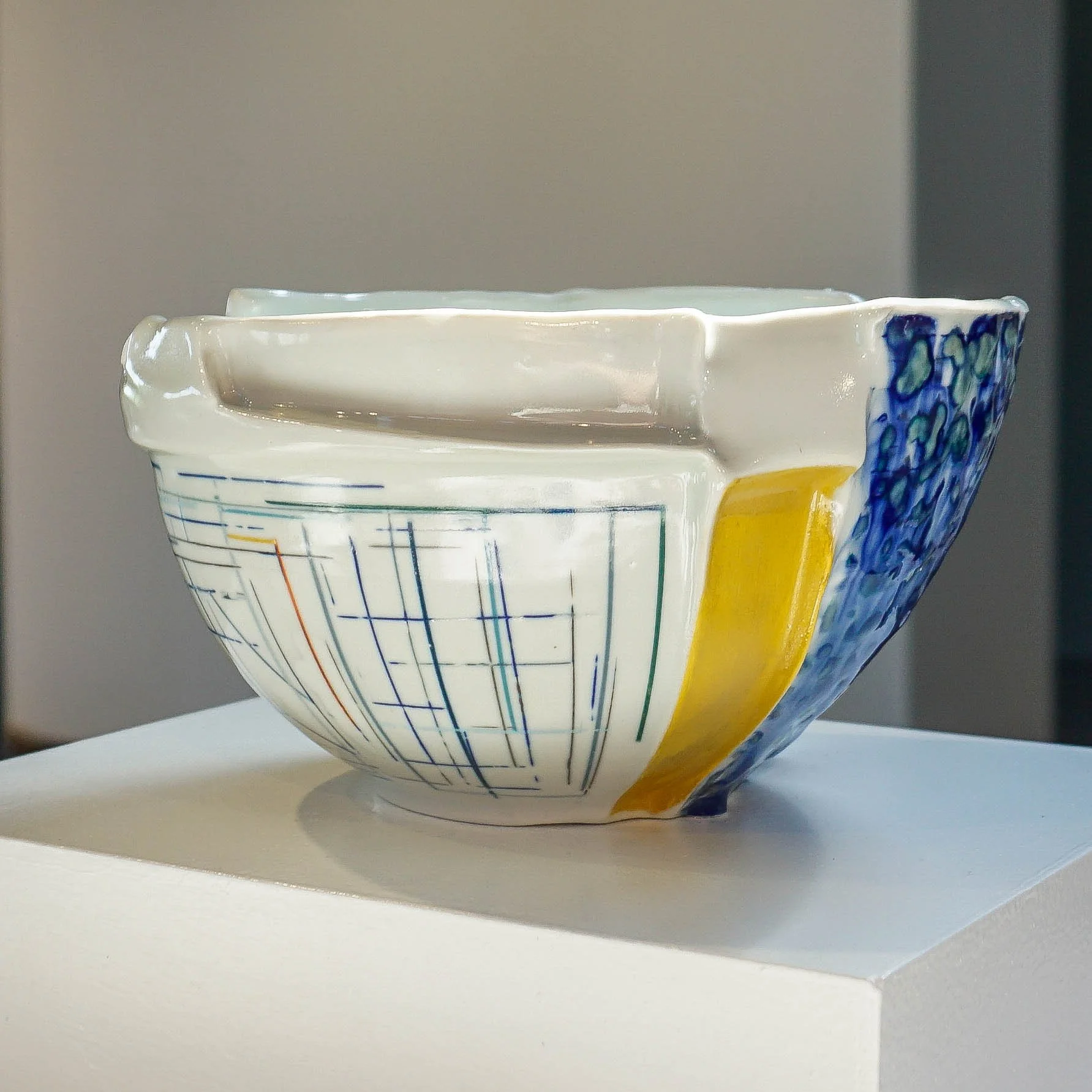 Sara Alfieri, Drip Slip-casted Bowl II