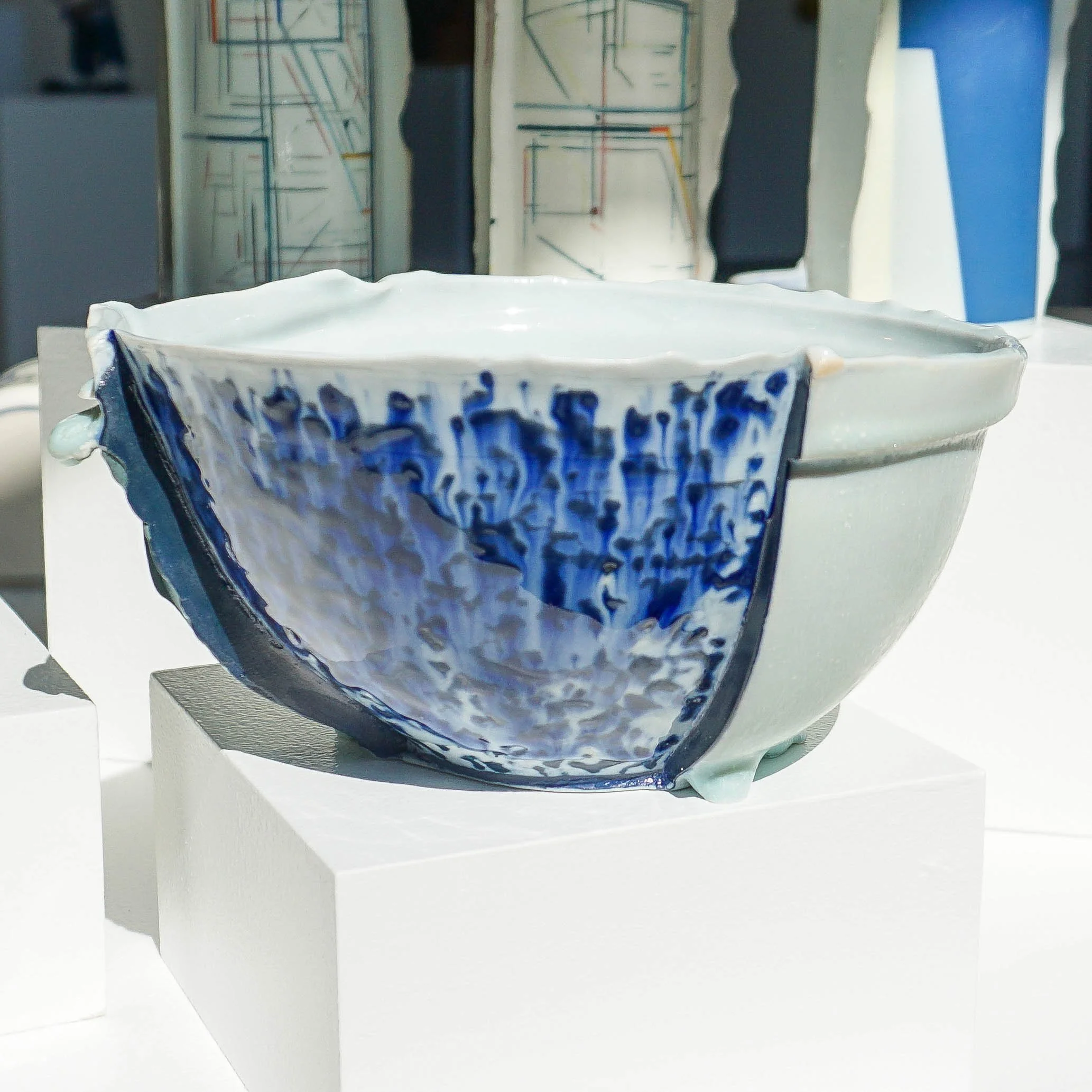 Sara Alfieri, Blue Slip-casted Bowl