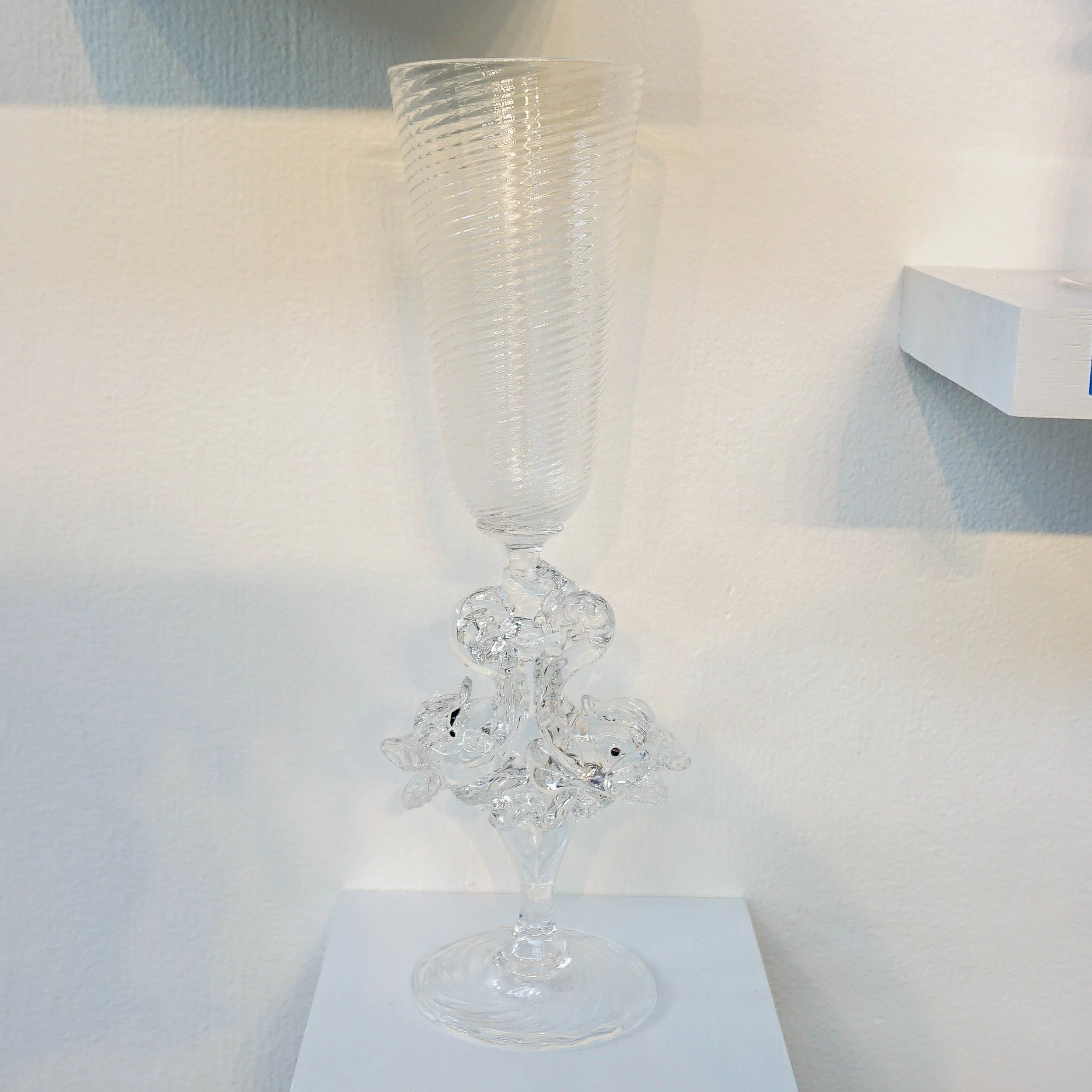 Michael Carson, "Dolphin Stem Goblet"