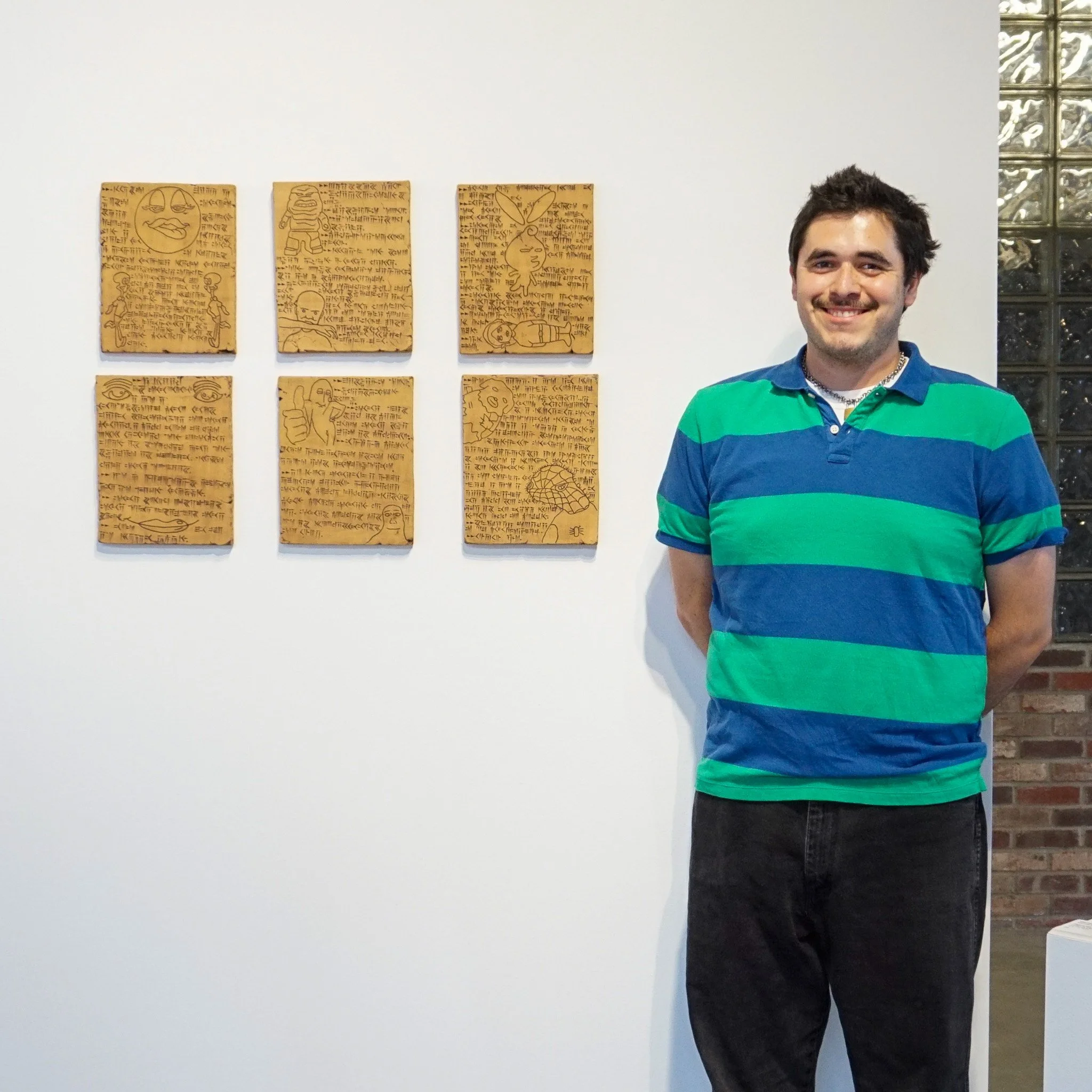 Warren Van Ryzin with his work featured in "Proximity and Practice"