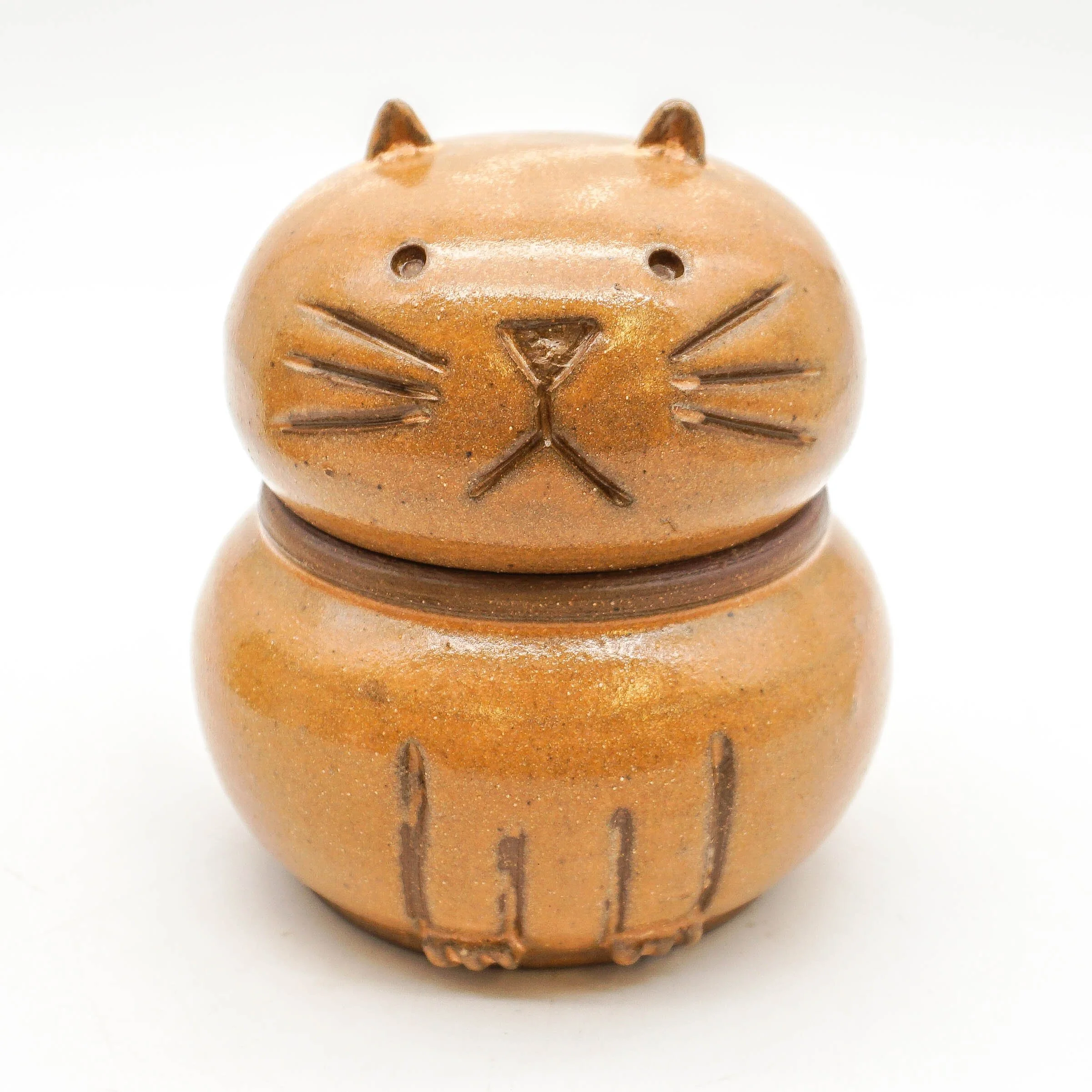 Cat Jar - Light Brown