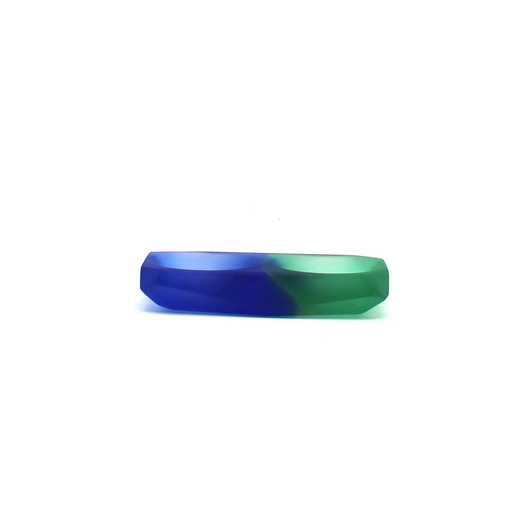 Sapphire and Emerald Duotone Double Salt Cellar