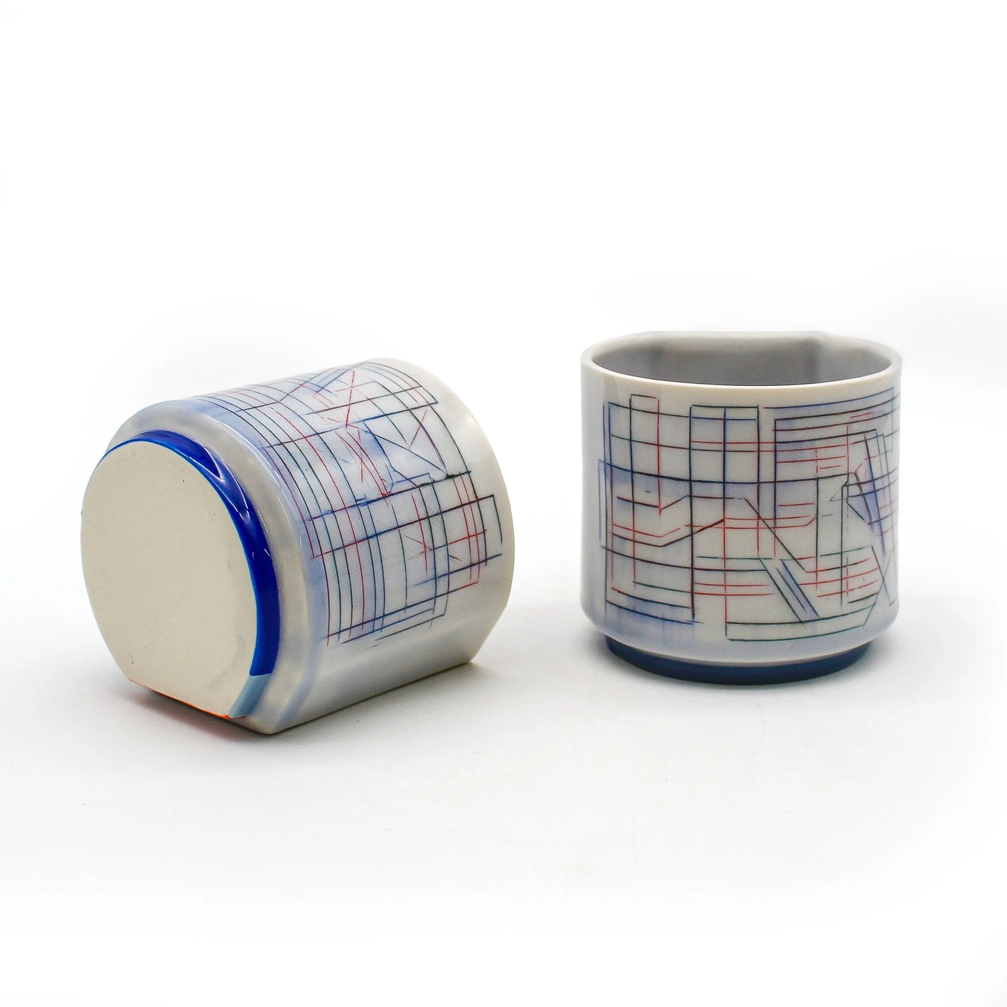 "Large Grid Yunomi" by Sara Alfieri, Featured in "Hand in Hand: Seasonal Gallery Collection"