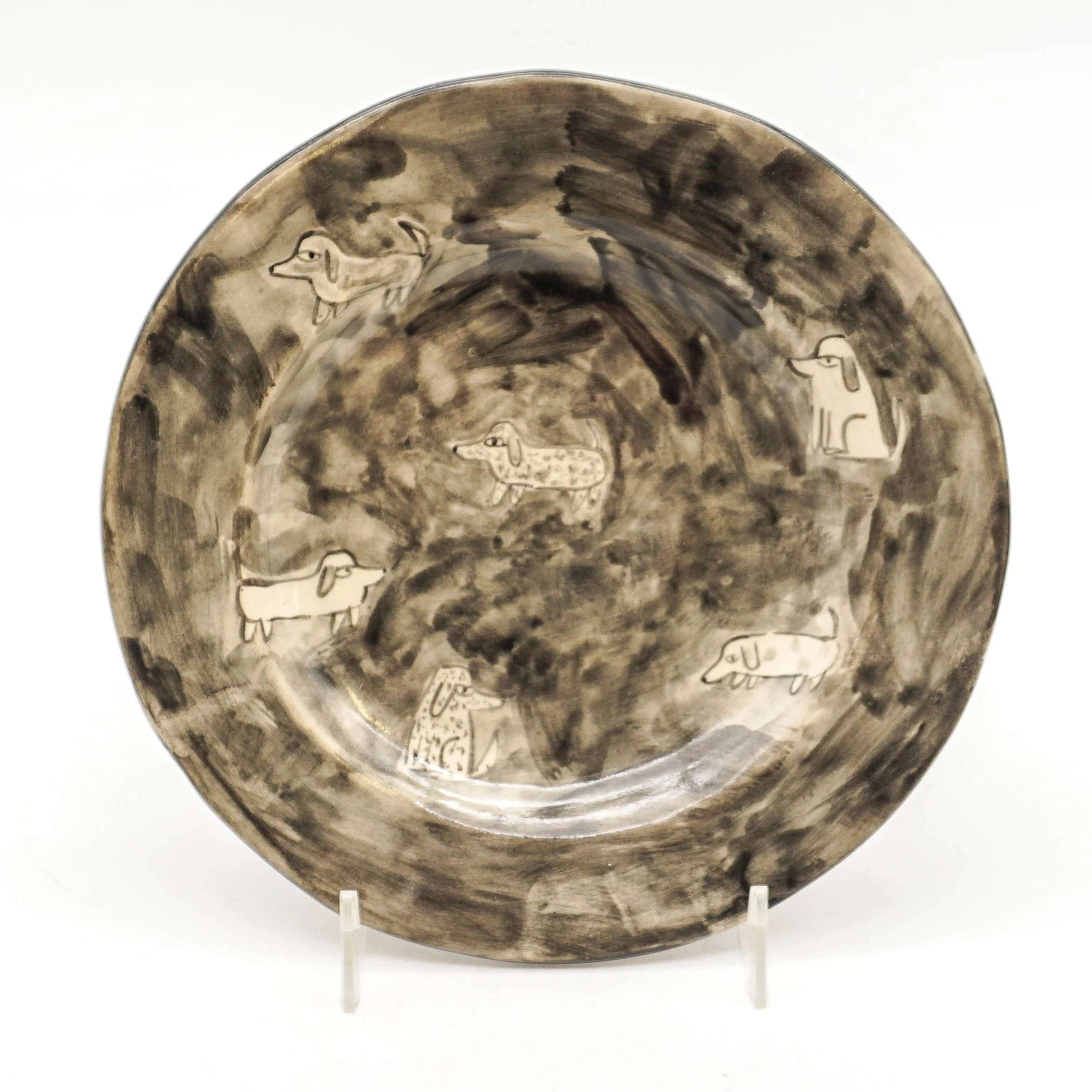 Dachsund Plate - Black