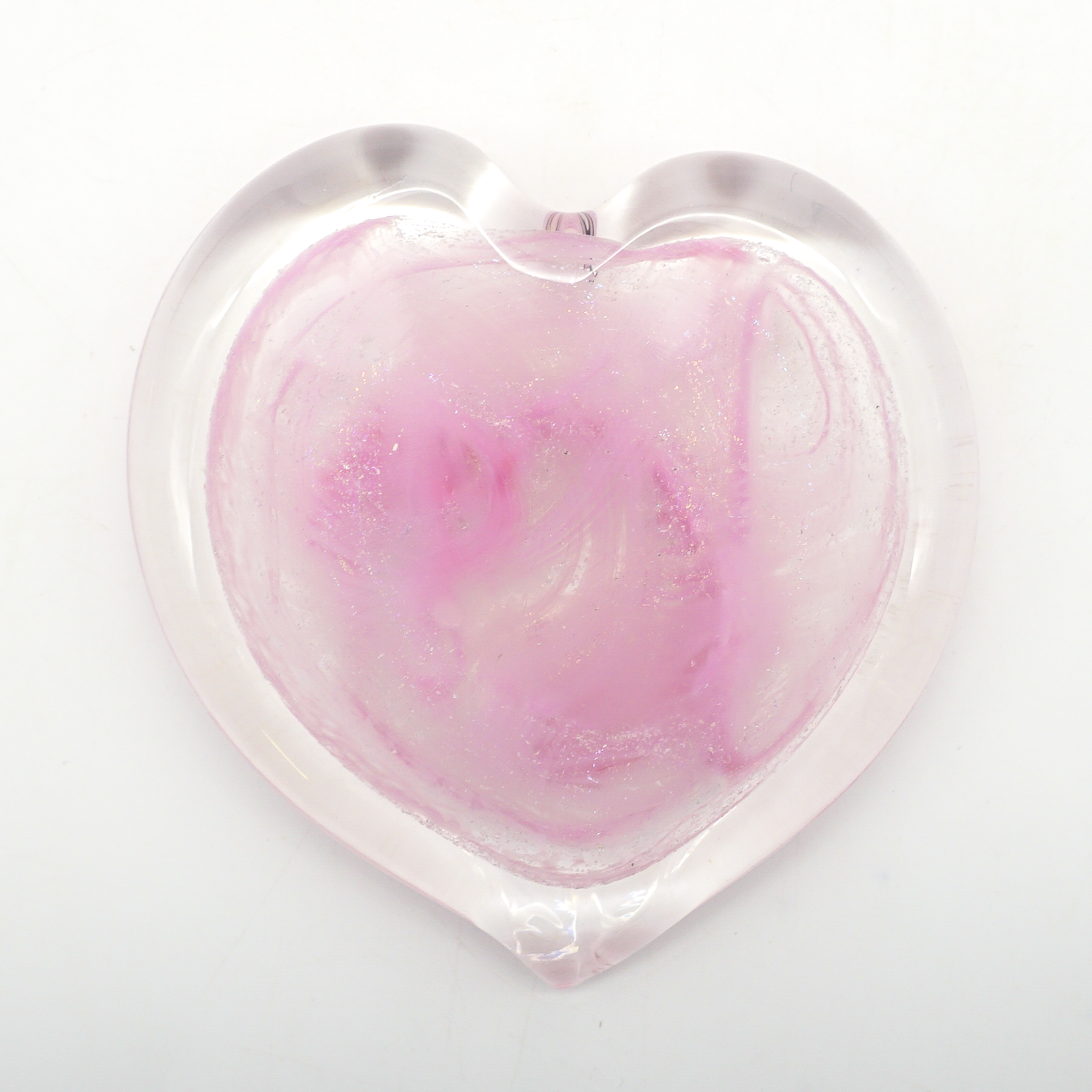 Light Pink Glass Heart