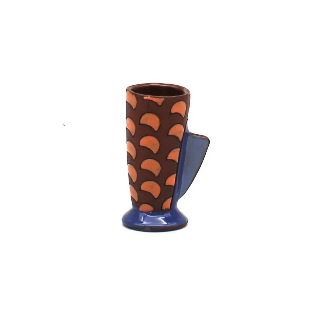 Orange Patterned Shot Cup