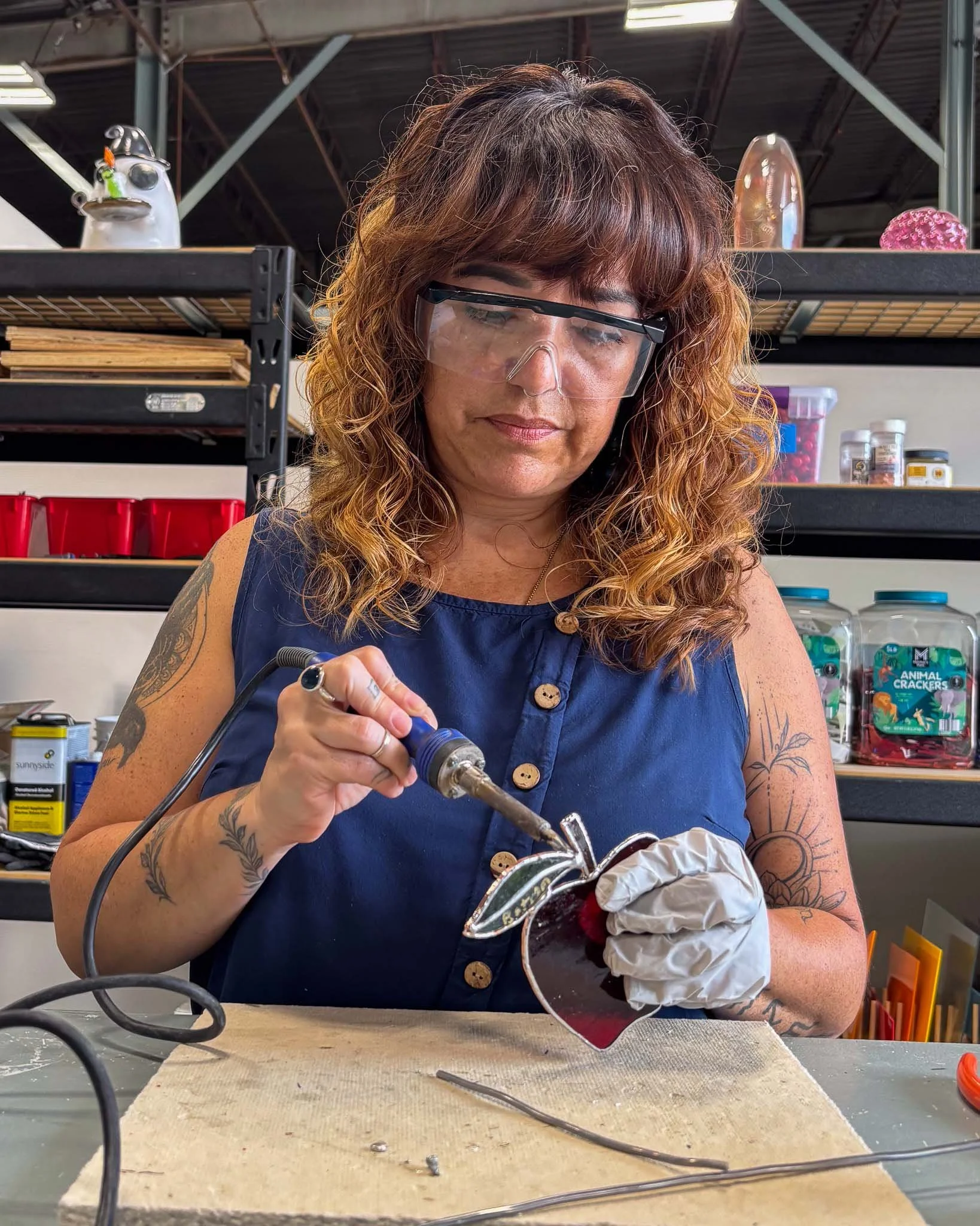 SMALLER_Stained Glass Date Night_Ursula making apple.jpg