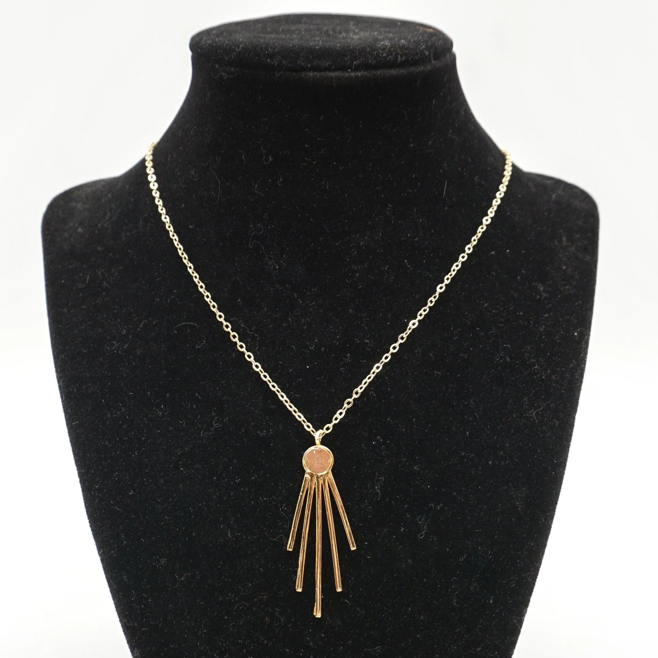 Fringed Pendant Necklace