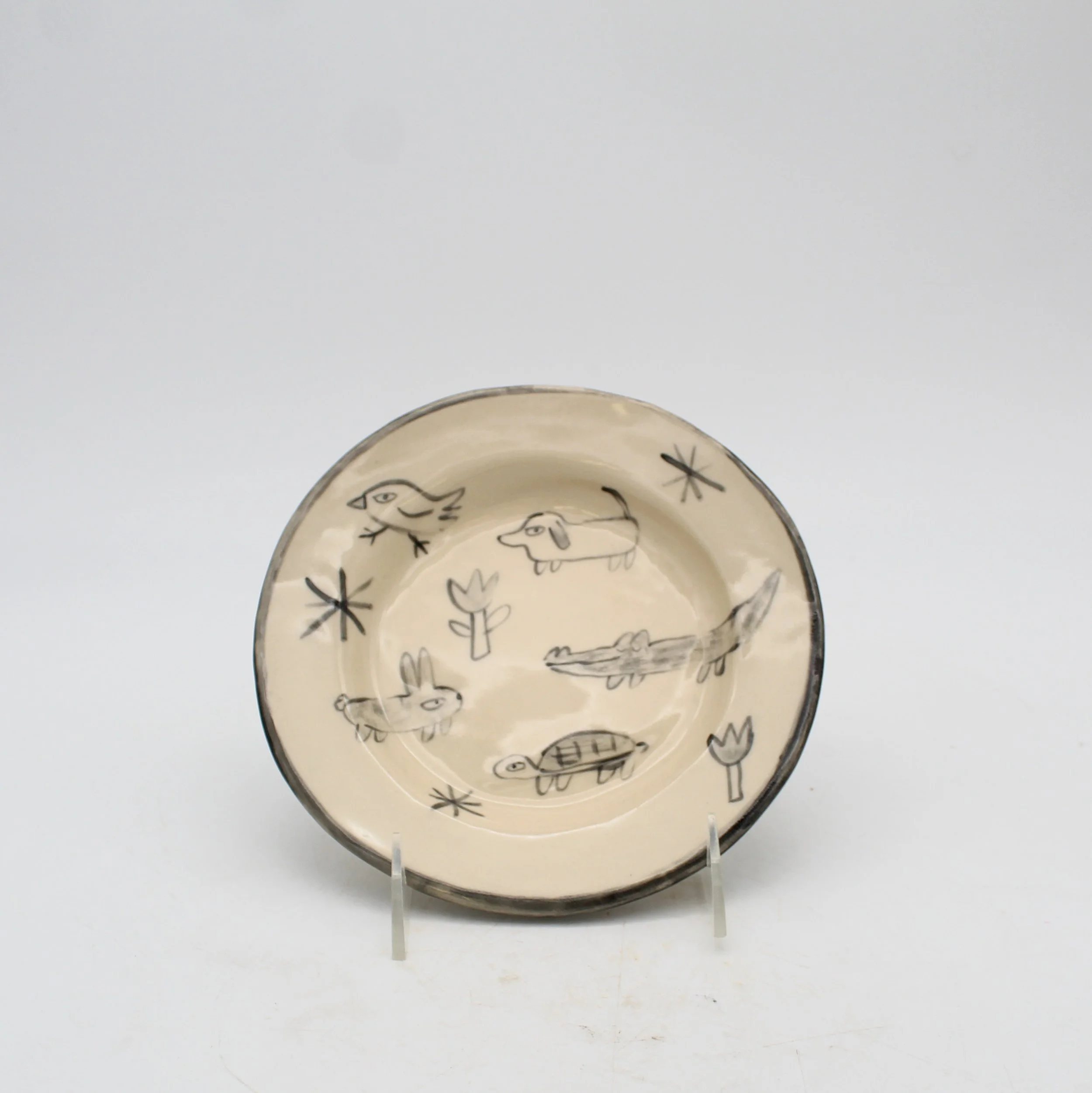 Alligator and Animals Plate #1