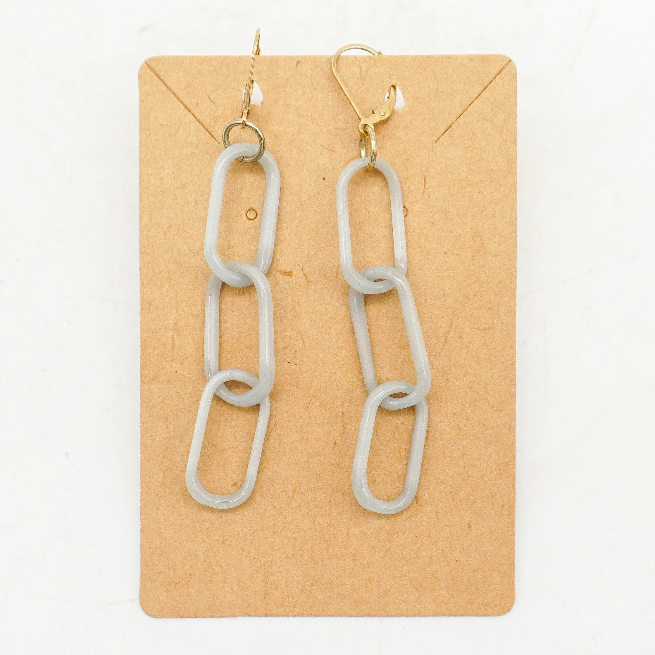 Hematite Chain Earrings