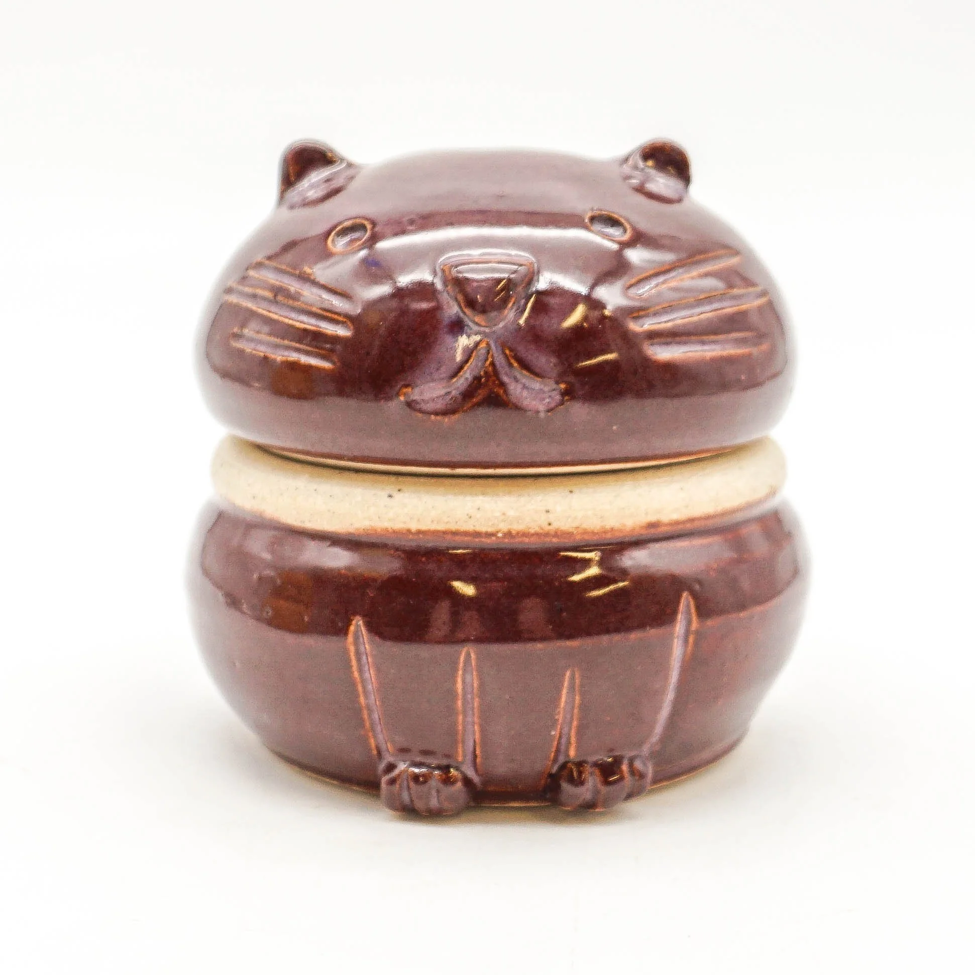 Cat Jar - Maroon