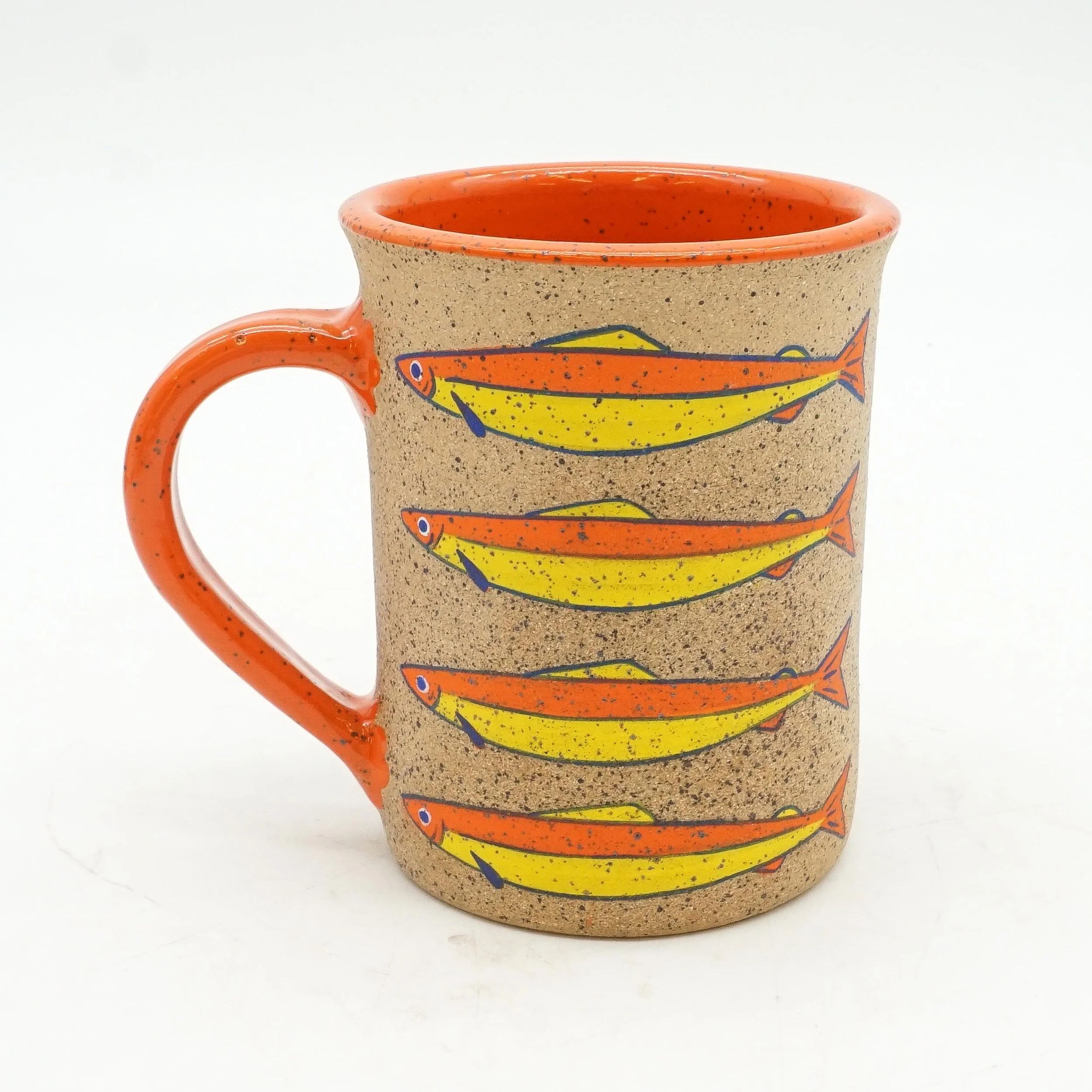 Sardine Mug - Orange and Yellow