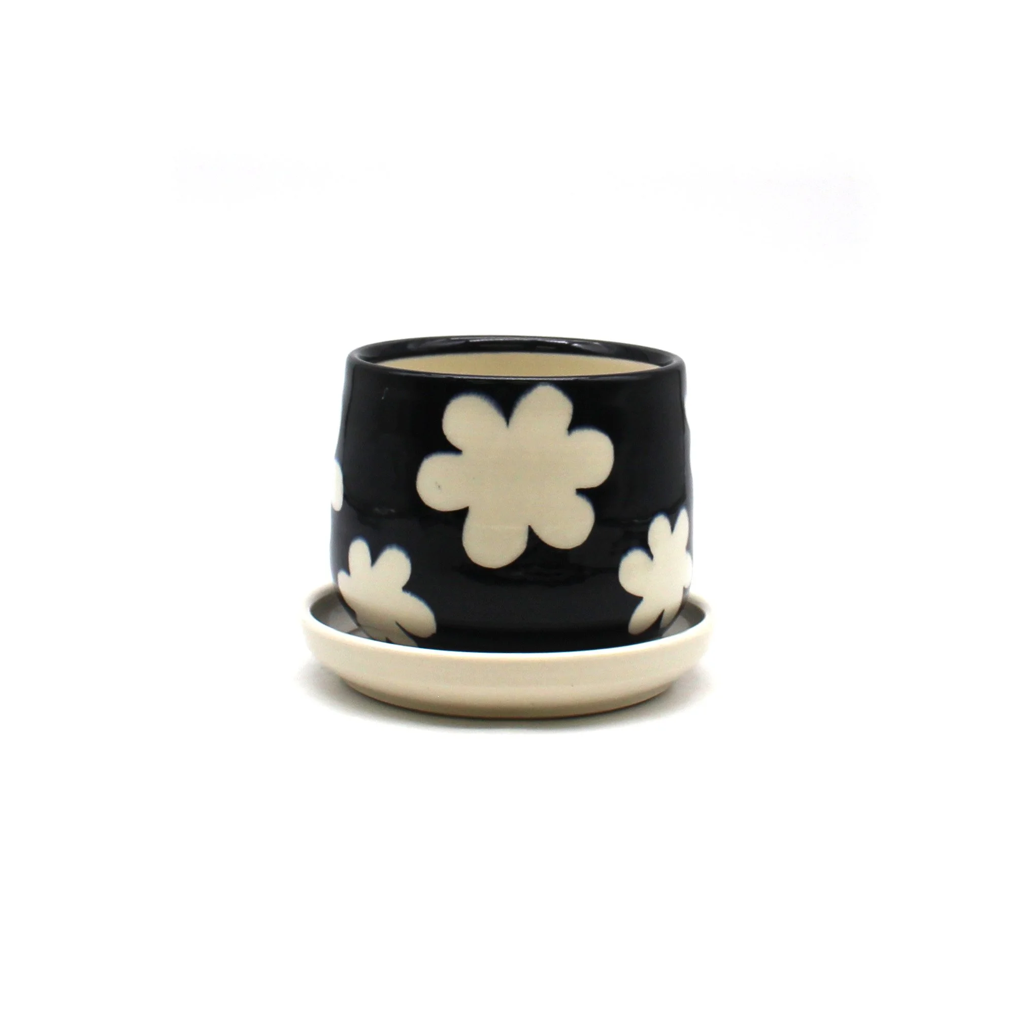 Black and White Planter