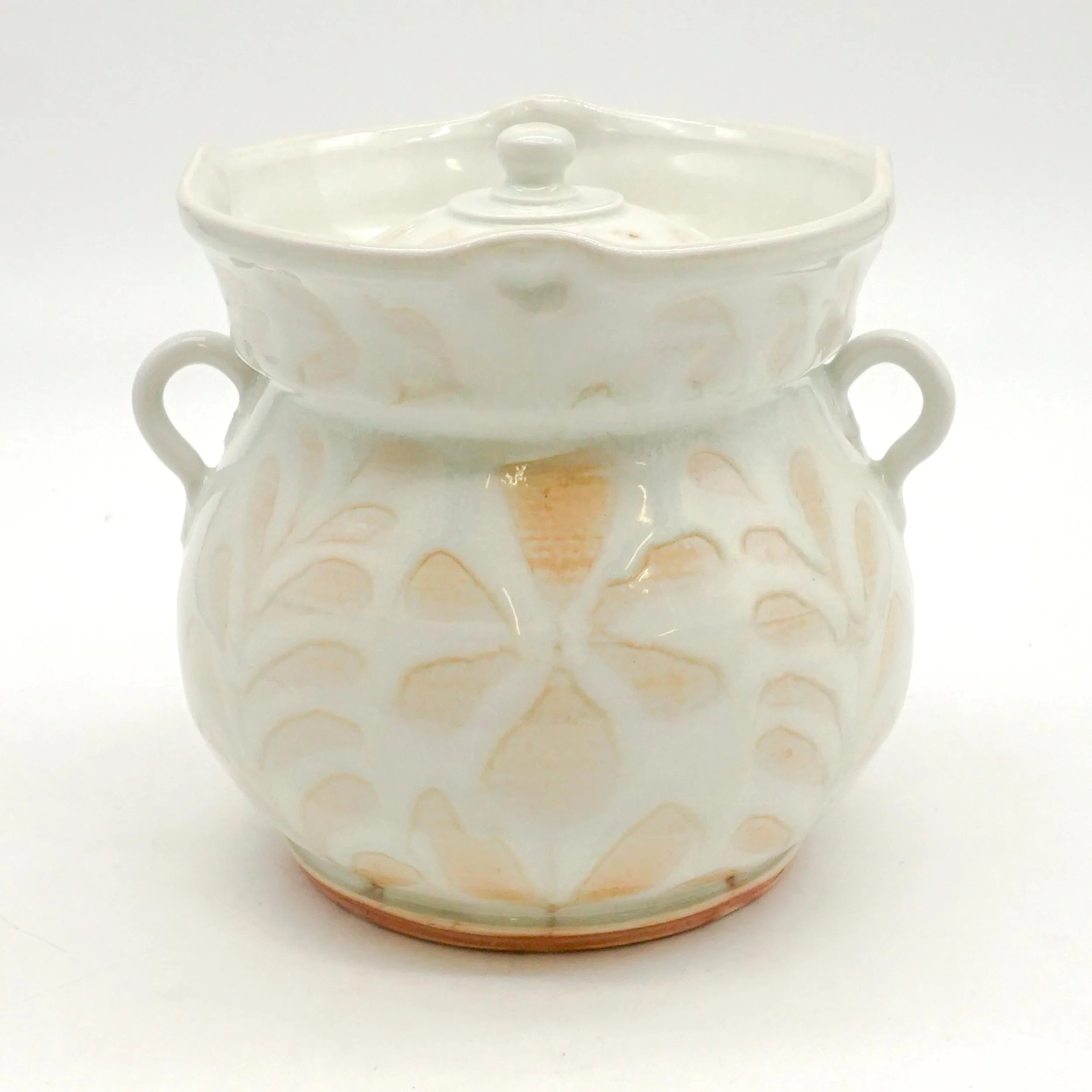 Jar with Leaf Pattern