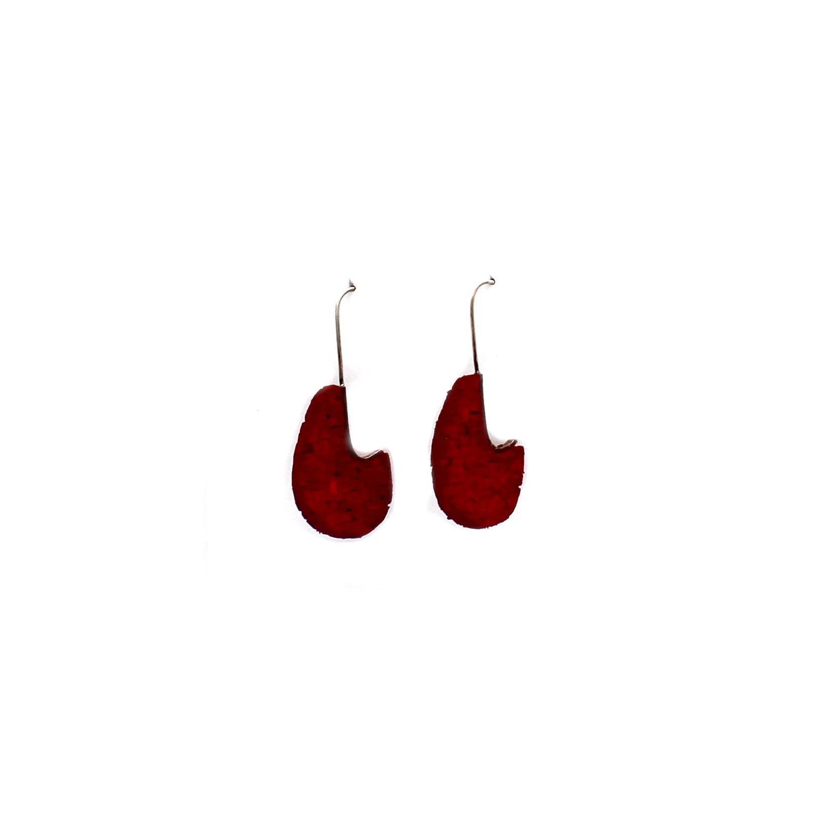 Crimson Drop Earrings