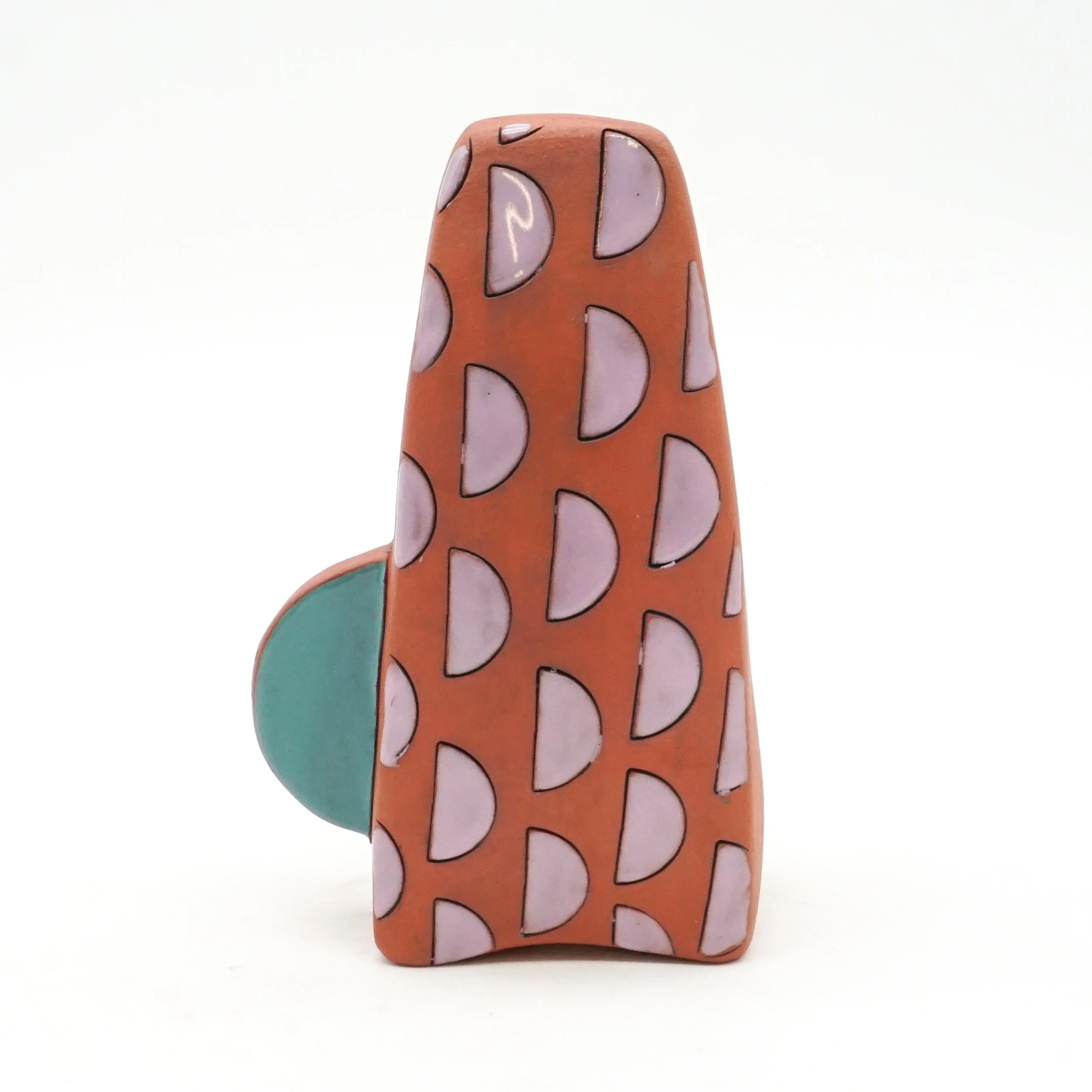 Purple Half Circle Vase