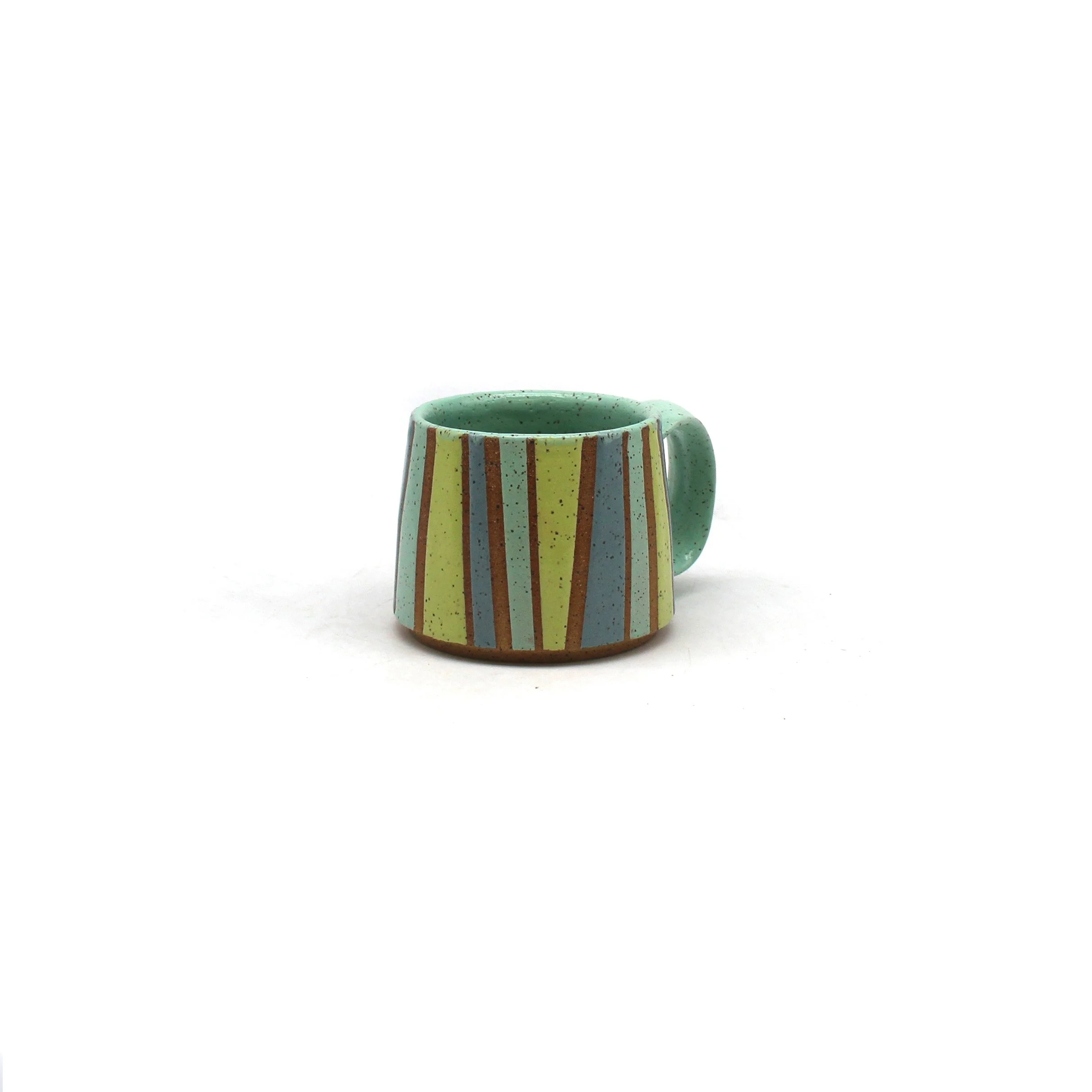 Aqua Striped Mug