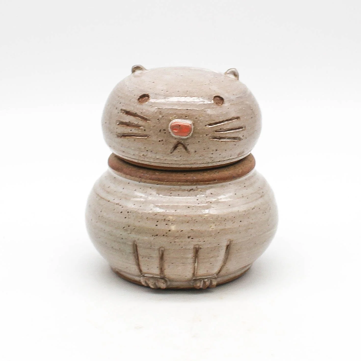 Cat Jar - Oatmeal 2