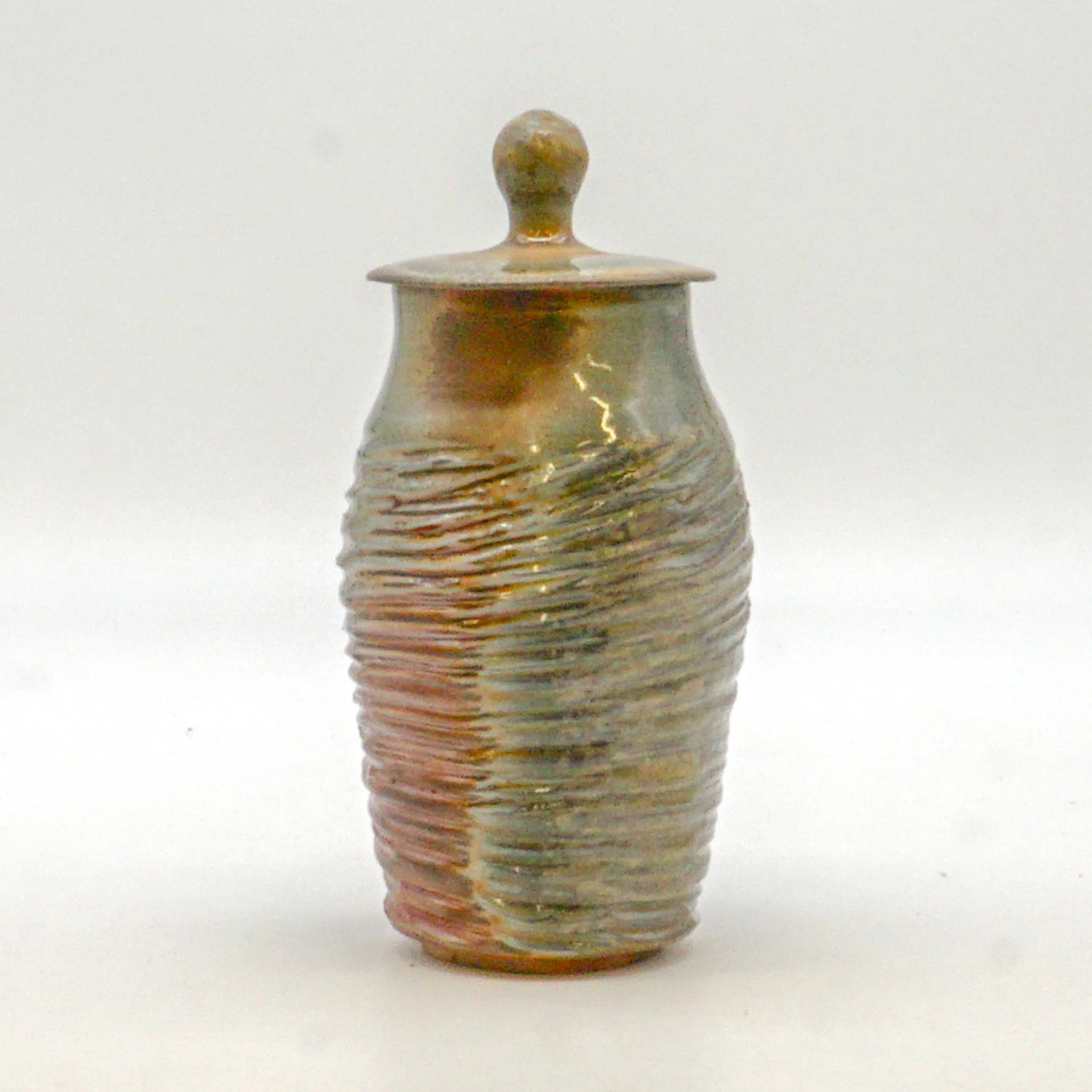 Soda Fire Scraped Jar