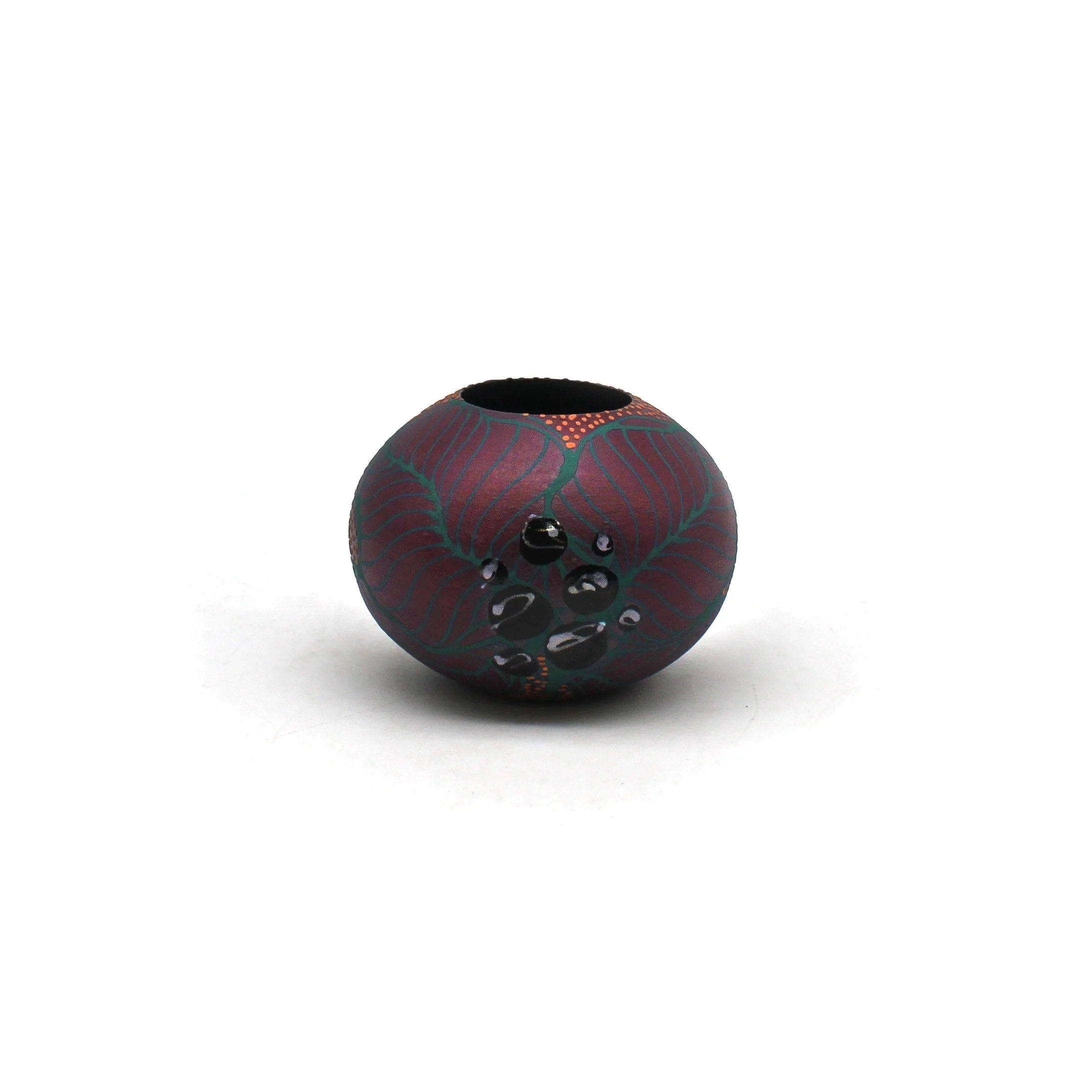 Magenta Round Vase
