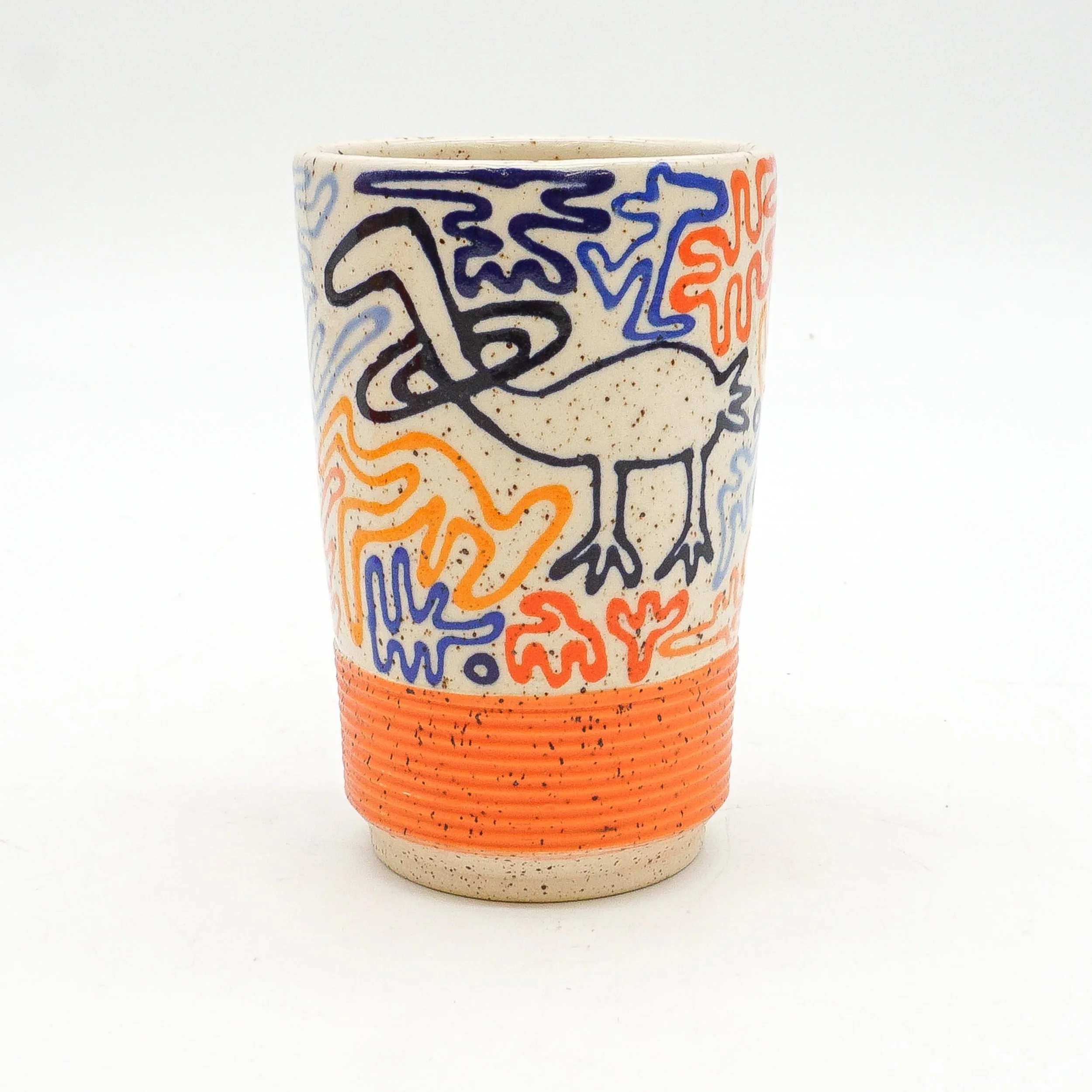 Orange Bottom Tumbler