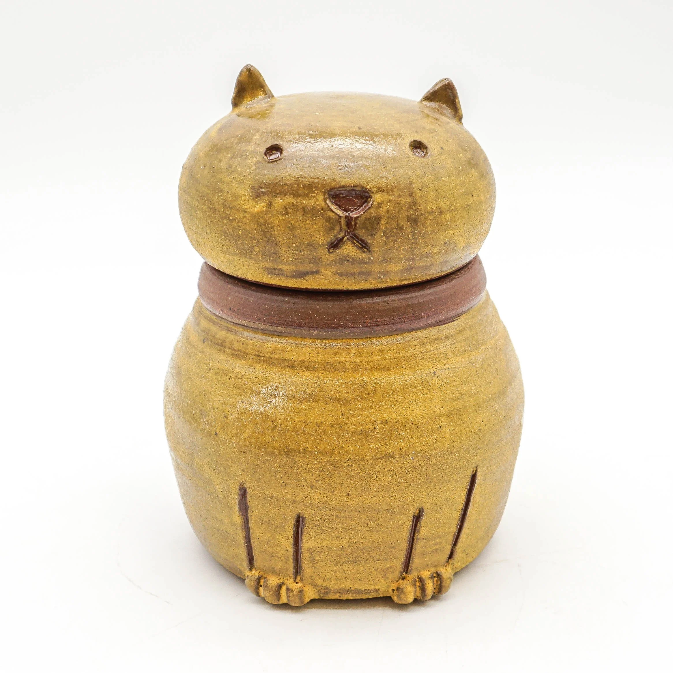 Cat Jar - Yellow