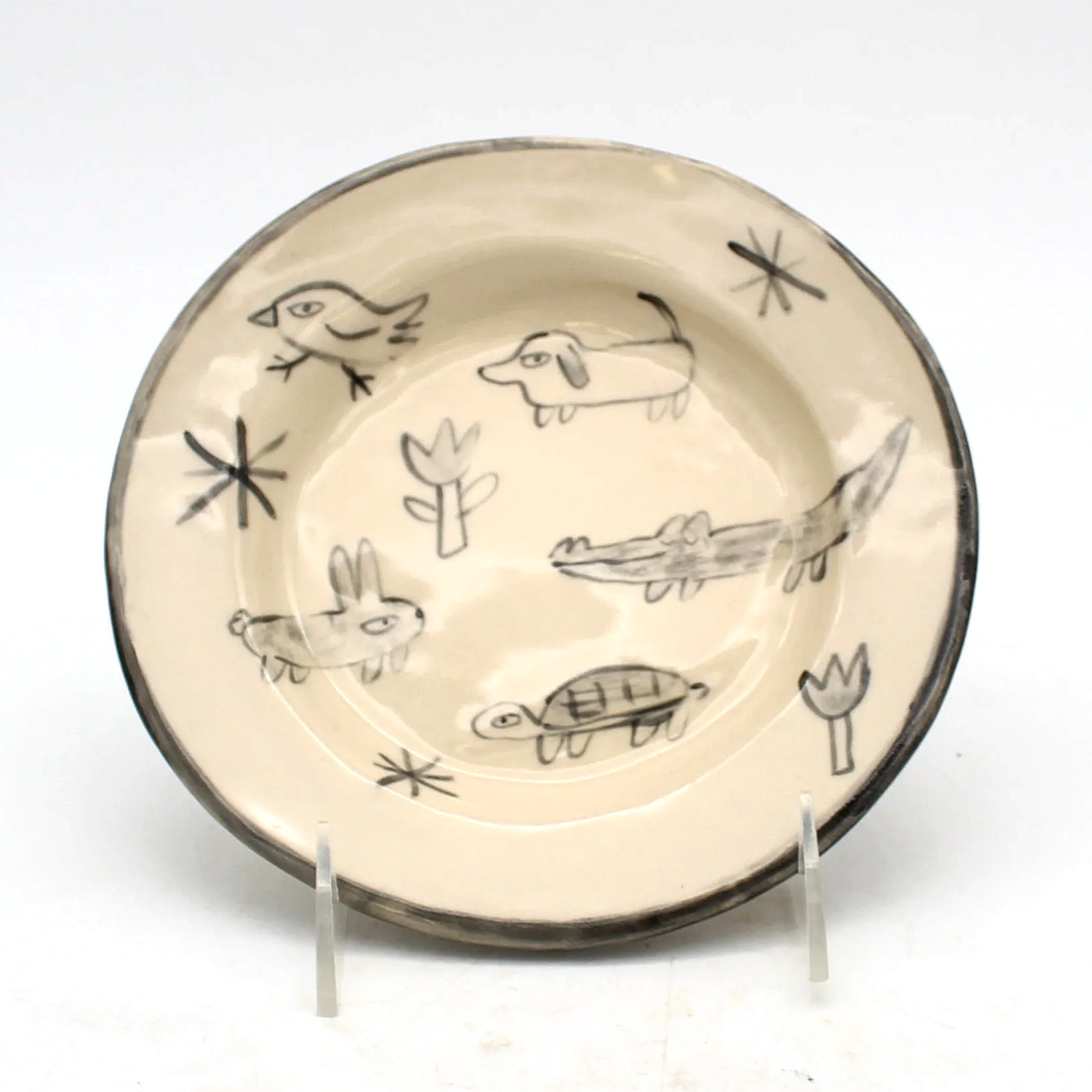 Alligator and Animals Plate #1