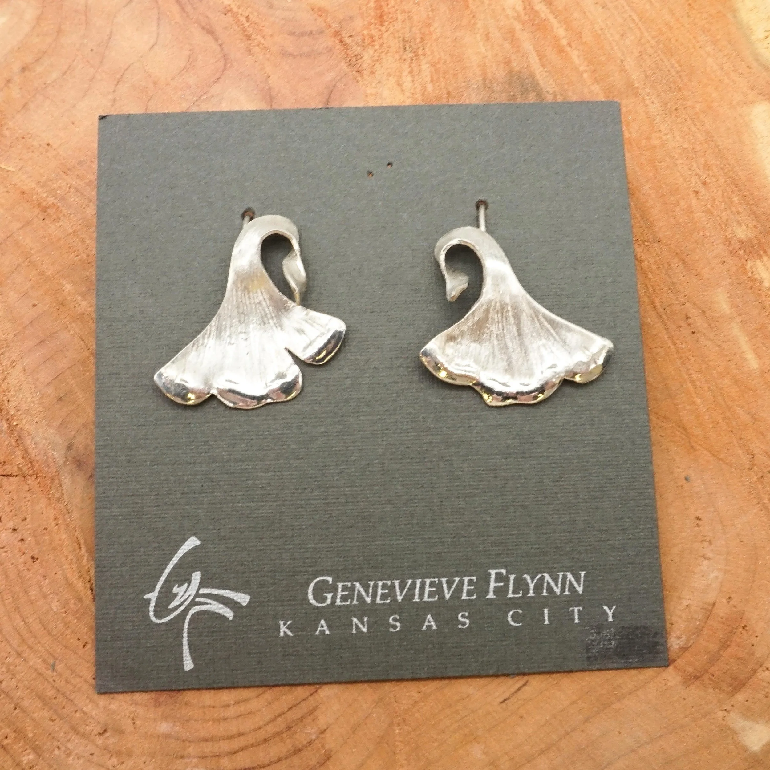 Ginko Leaf Earrings
