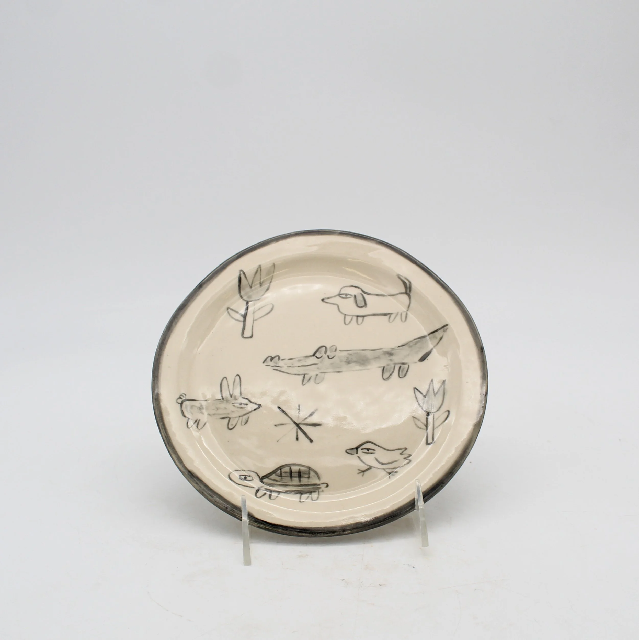 Alligator and Animals Plate #2