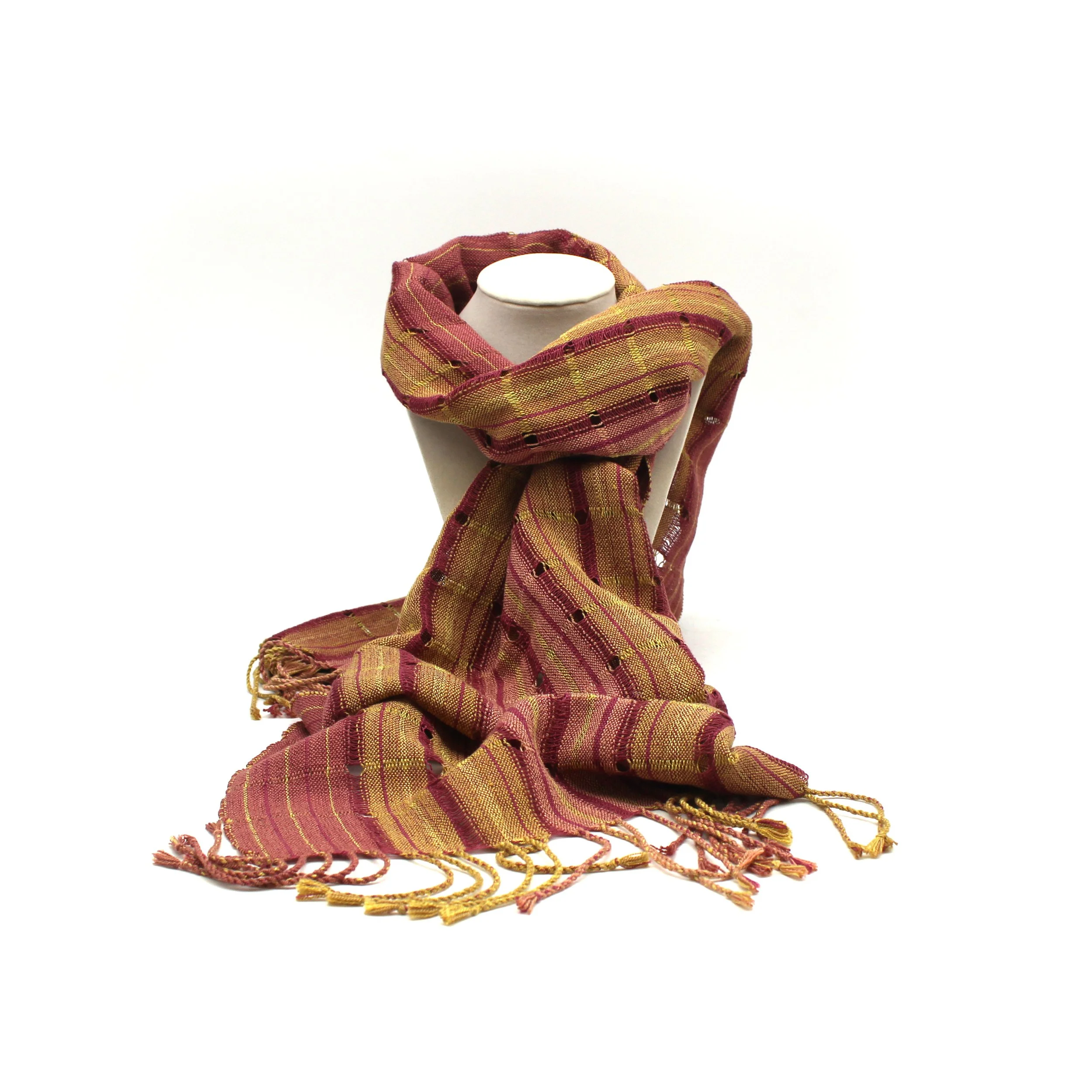 Natural Dyed Linen + Silk Scarf