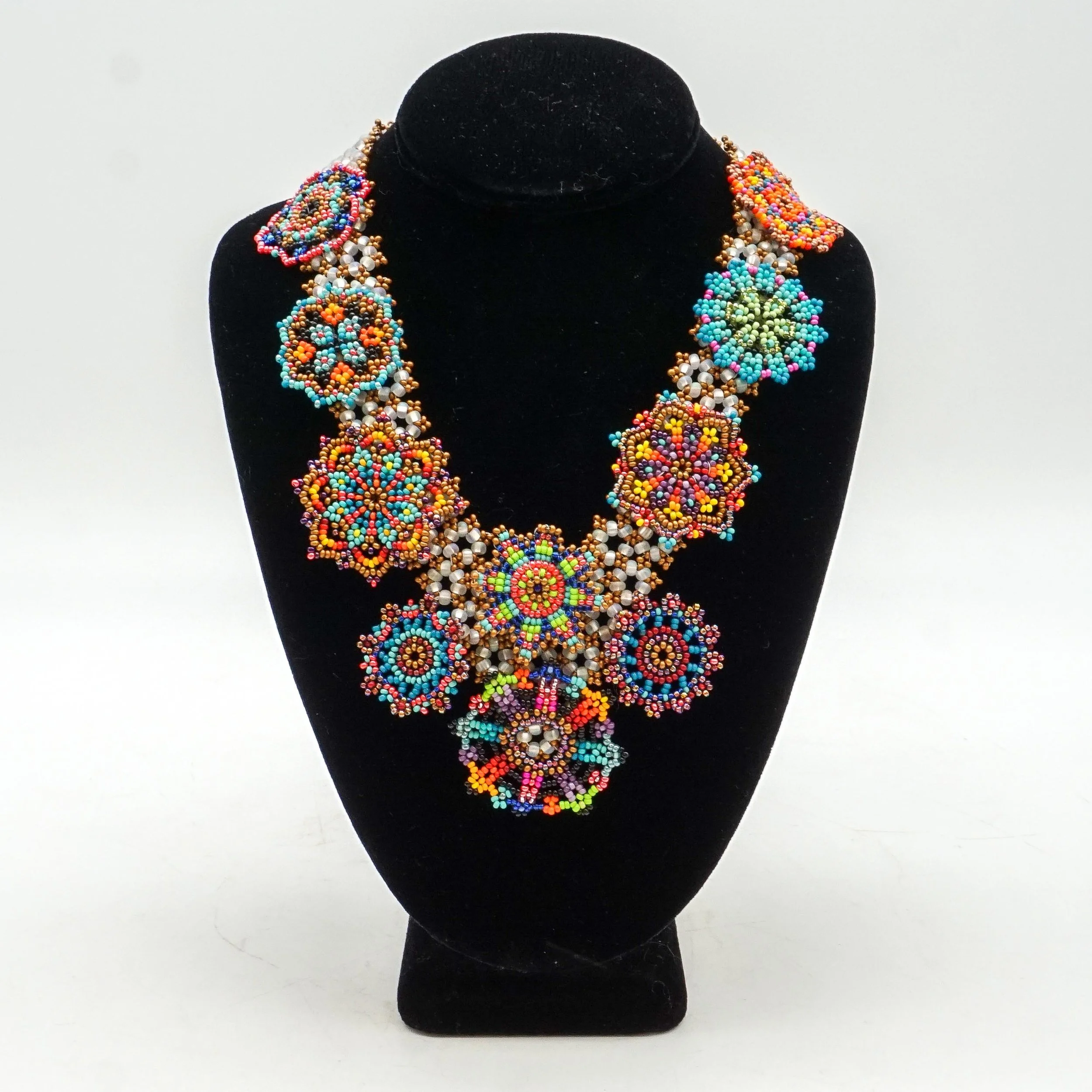 Multicolor 10 Mandala Necklace