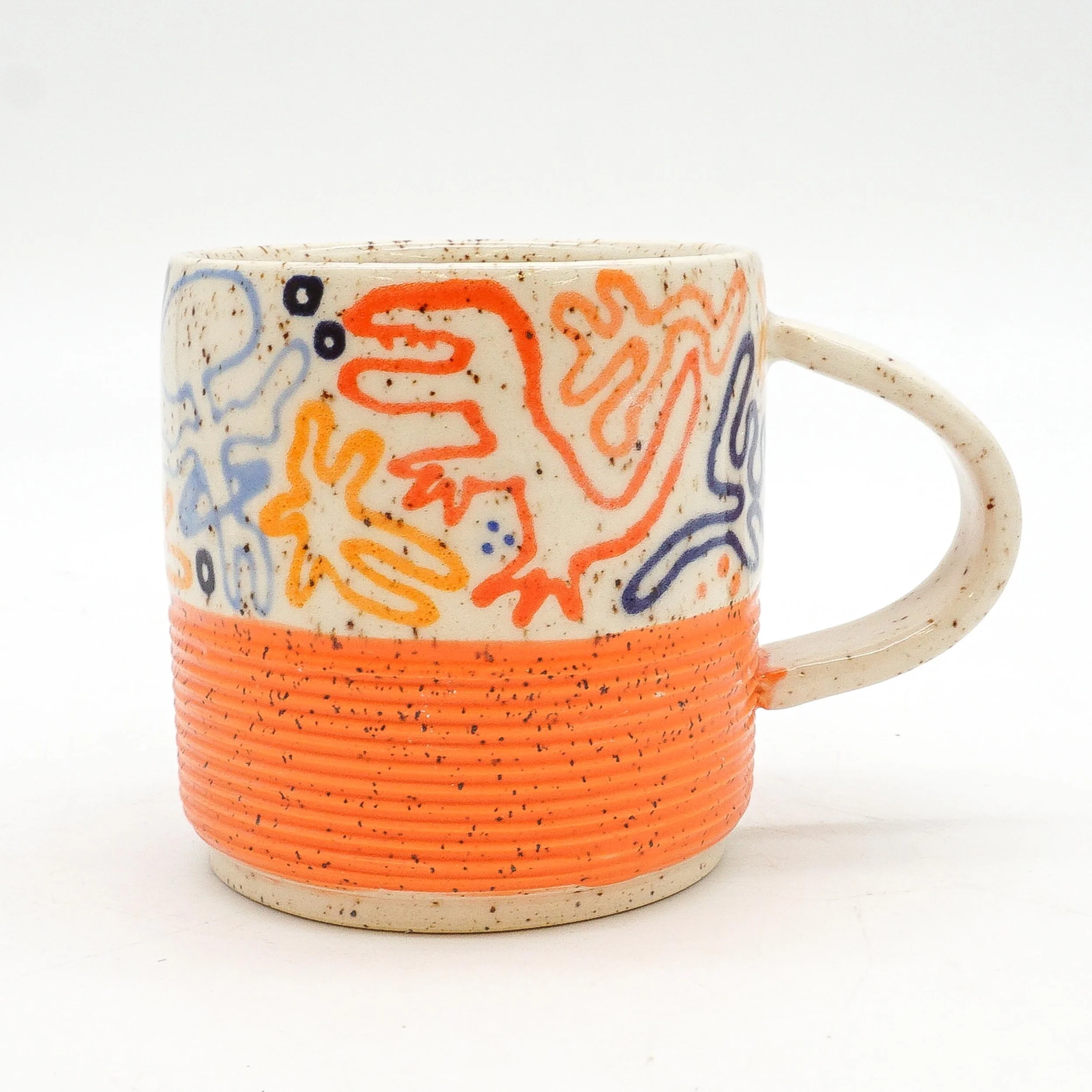Orange Bottom Mug