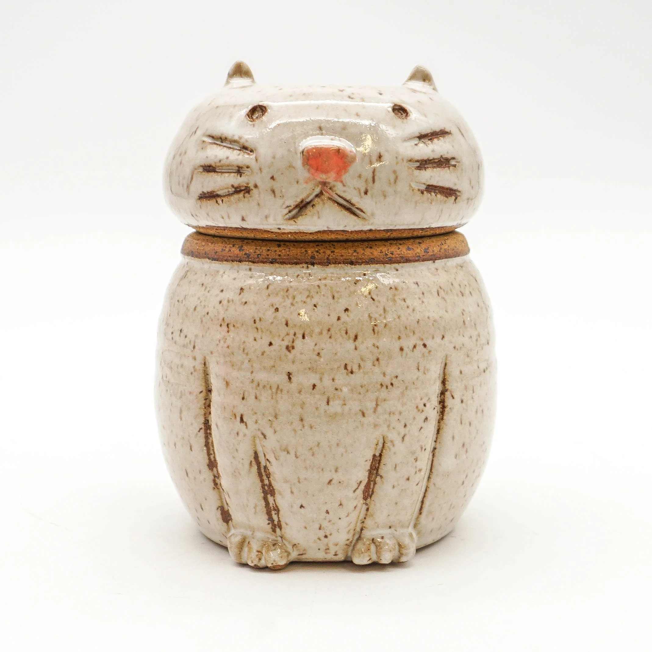 Cat Jar - White Speckles