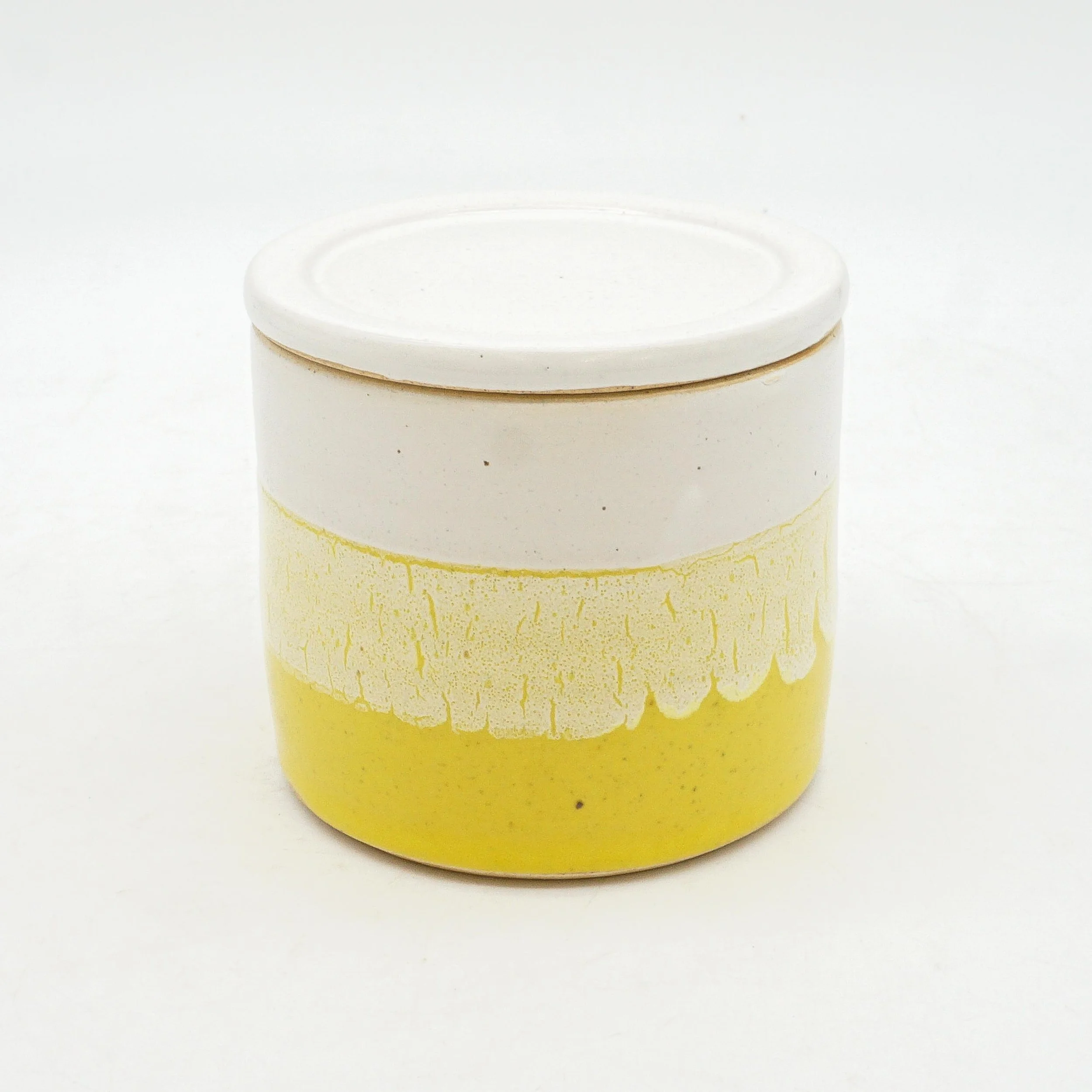 Two-Toned French Butter Crock - Sunflower