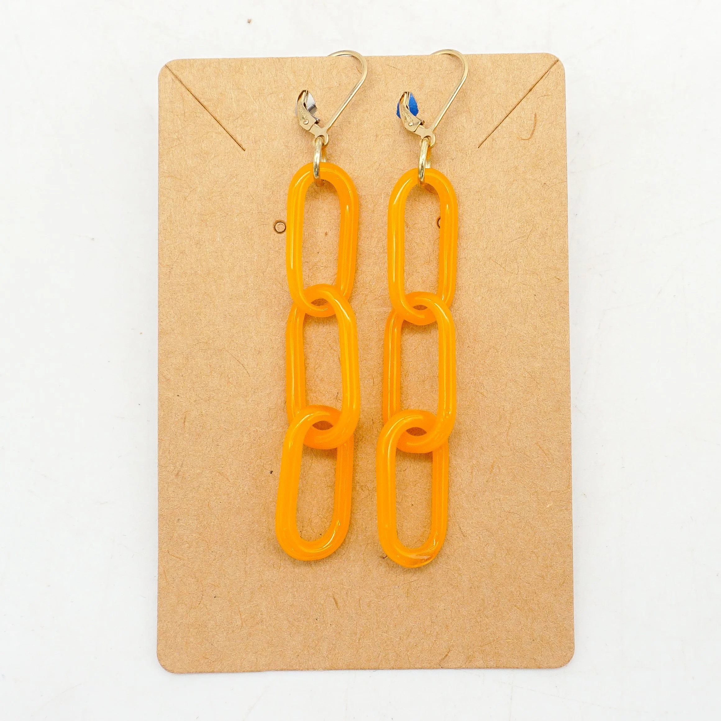 Carnelian Chain Earrings