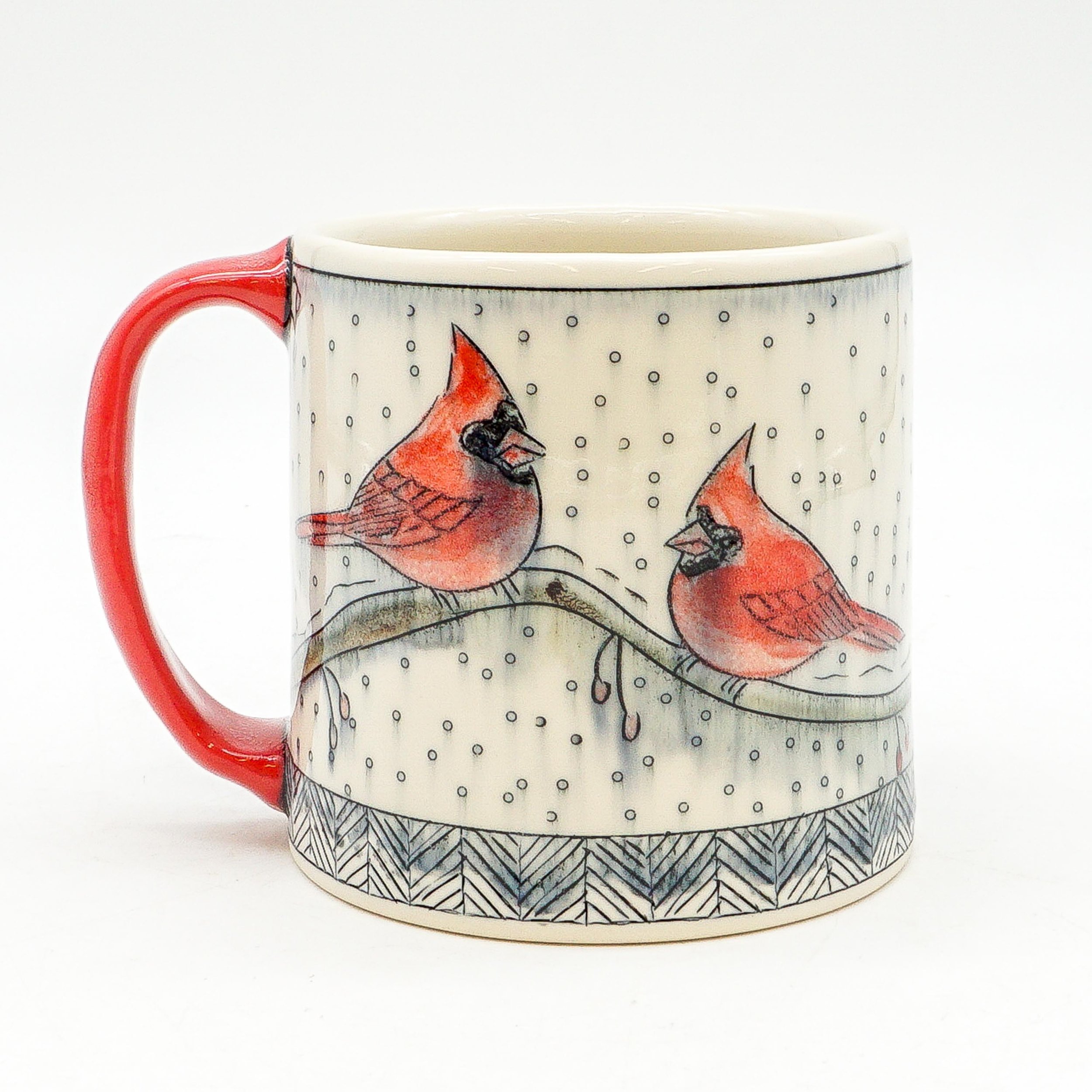 Snowy Cardinal Mug