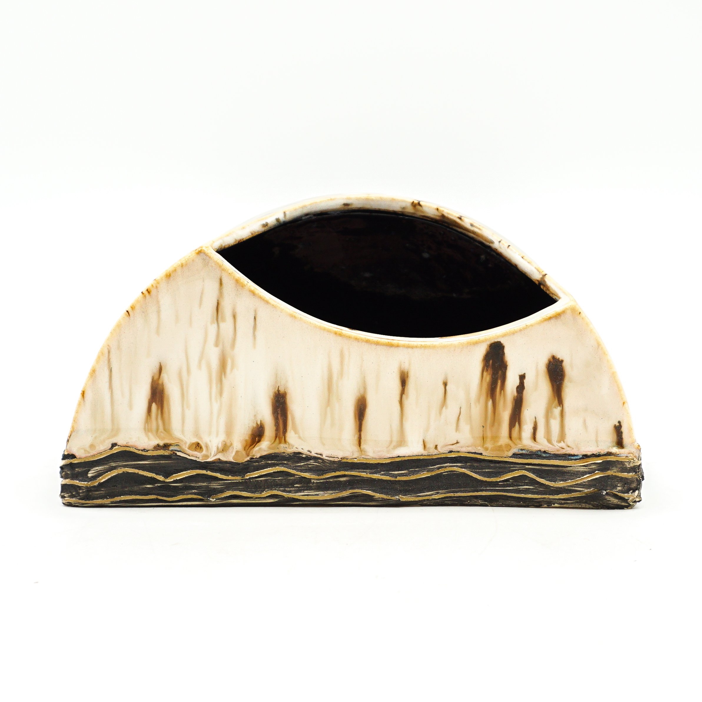 Cookies & Cream - Half Circle Vase