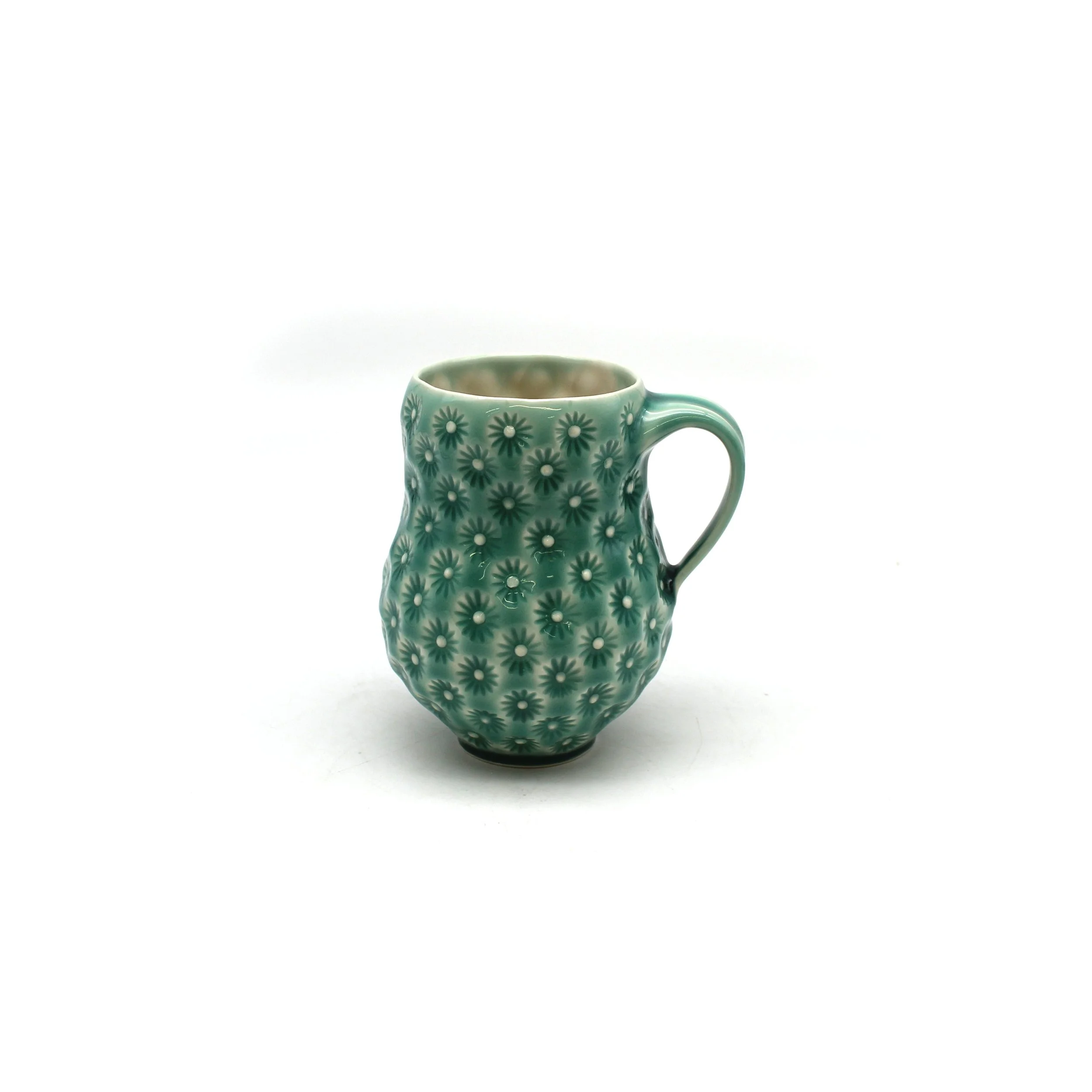Flower Stamped Mug