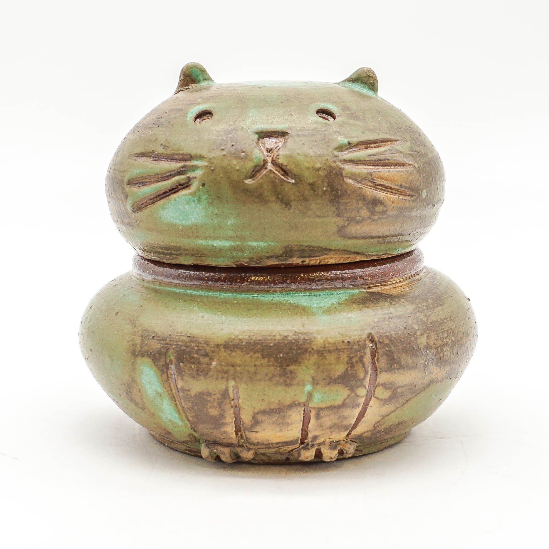 Cat Jar - Green