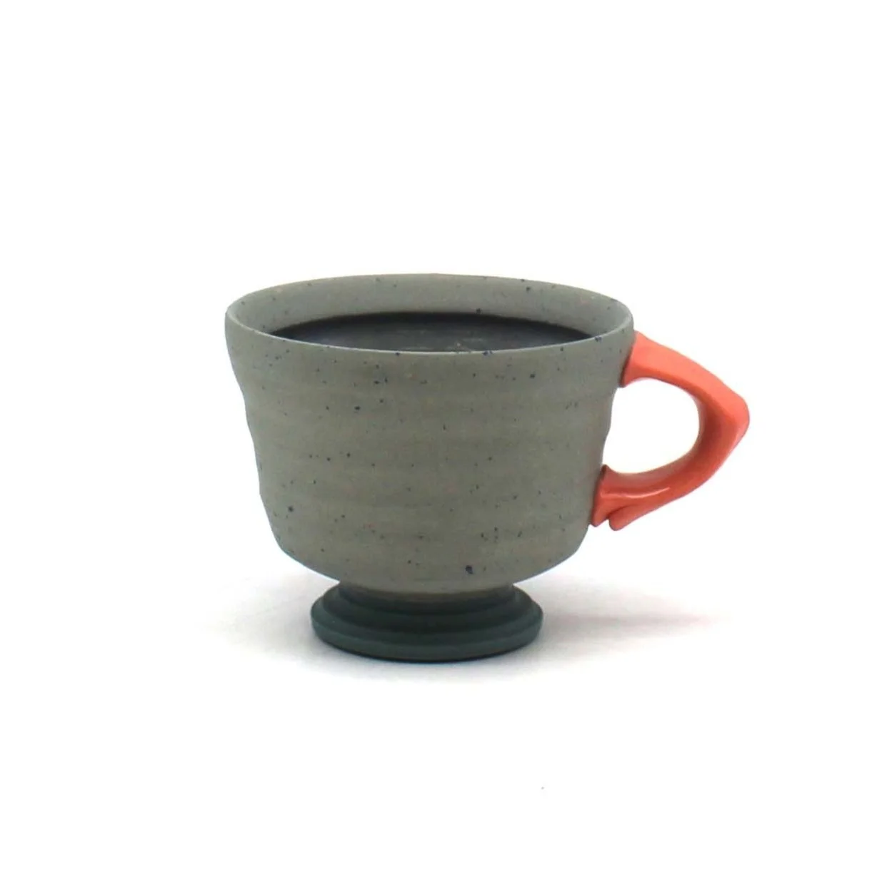 Blue Grey Pedestal Mug