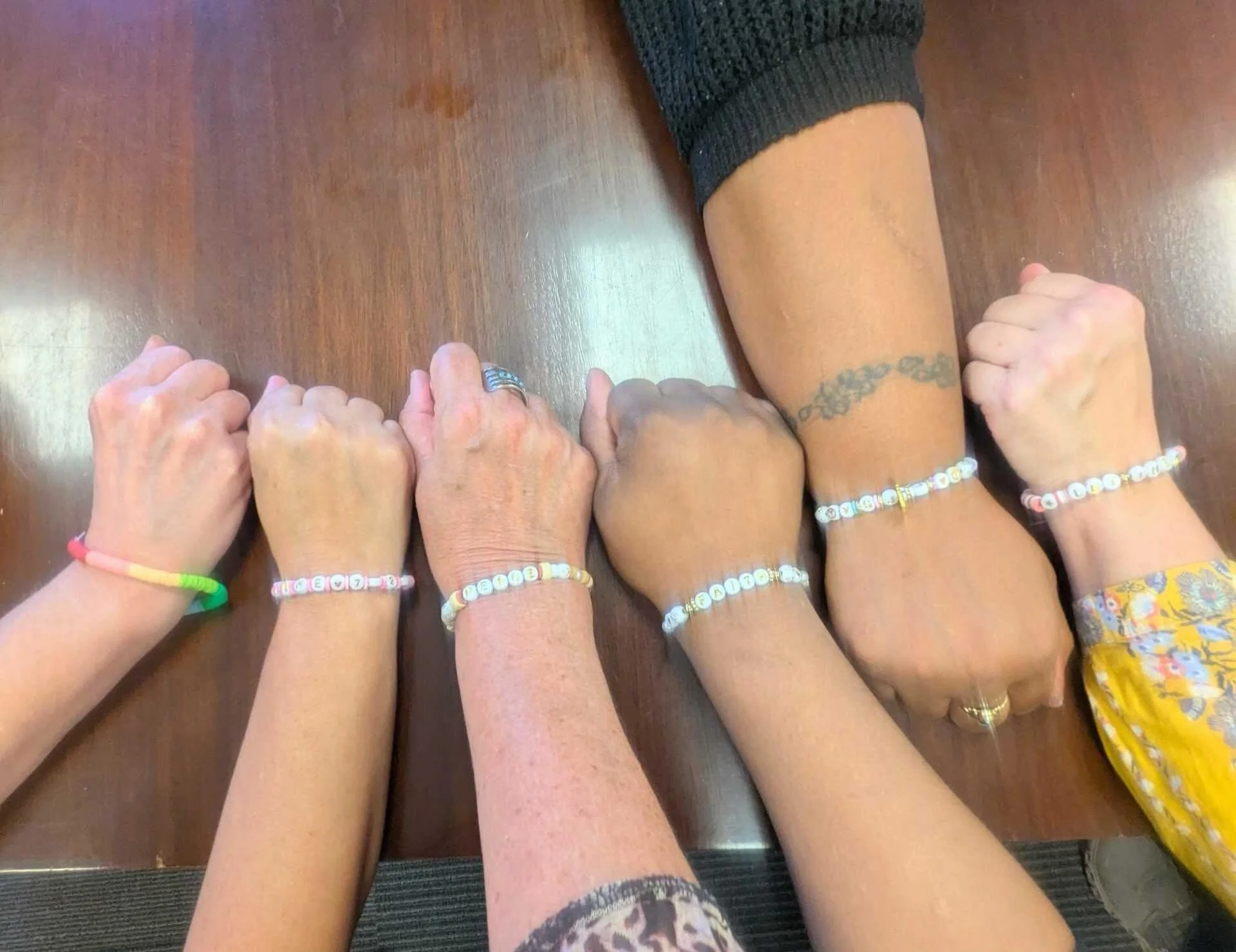 &ldquo;Keeping a promise to yourself isn&rsquo;t just about self-discipline. It&rsquo;s about self-respect. It&rsquo;s about deciding that you are worthy of your own loyalty.&rdquo; 

Last Thursday, our Domestic Violence Support Group made bracelets!