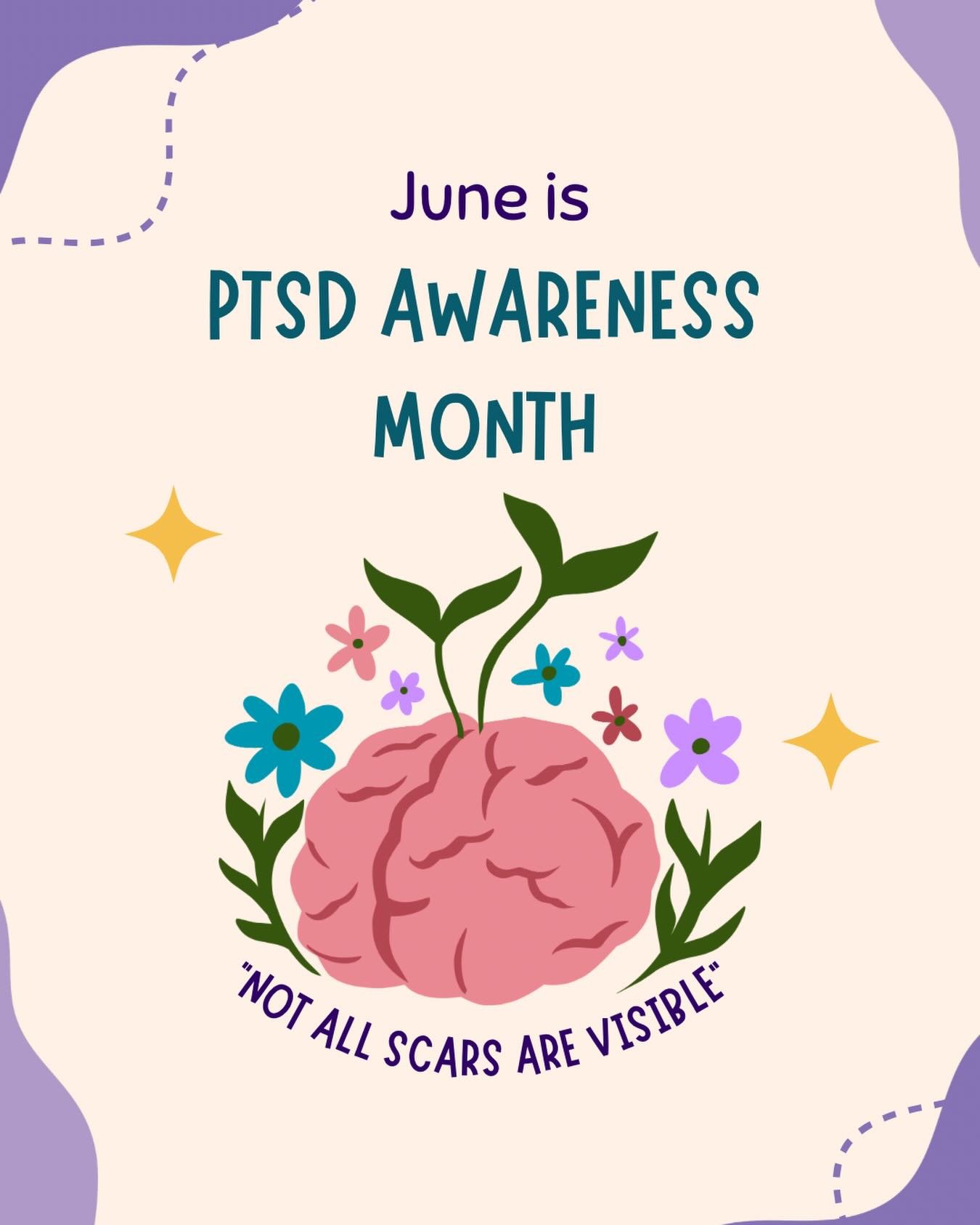 June is PTSD Awareness Month. 

Post-Traumatic Stress Disorder (PTSD) is a mental health condition that can develop after experiencing or witnessing a traumatic event. Survivors of domestic violence, sexual assault, and other forms of trauma may expe