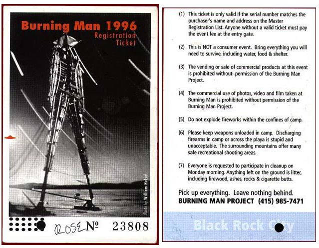 Precio tickets burning man