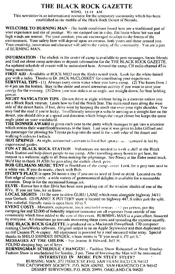 Black Rock Gazette