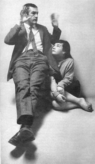 A pioneer in LSD use and research, Psychologist Timothy Leary, who was fired from Harvard after his early experiments, waits with daughter before Texas trial for smuggling marijuana.