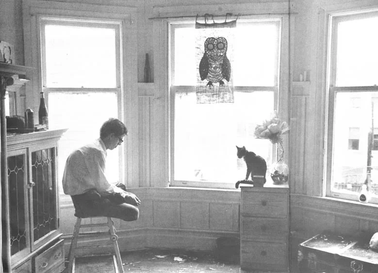 A San Francisco mathematician takes a trip on LSD with his cat, who is on the drug too. He does this every other week.