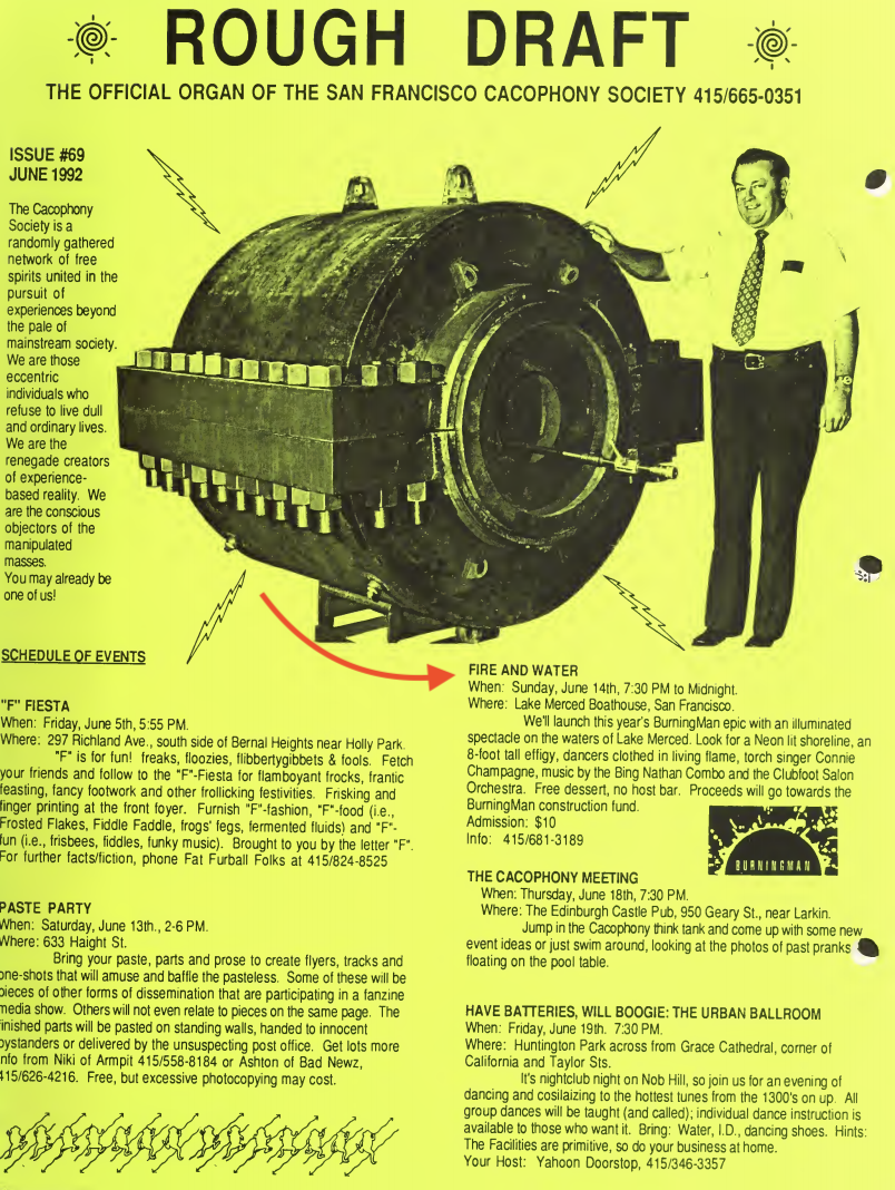 June 1992 - BM fundraiser, Lake Merced Boathout.png