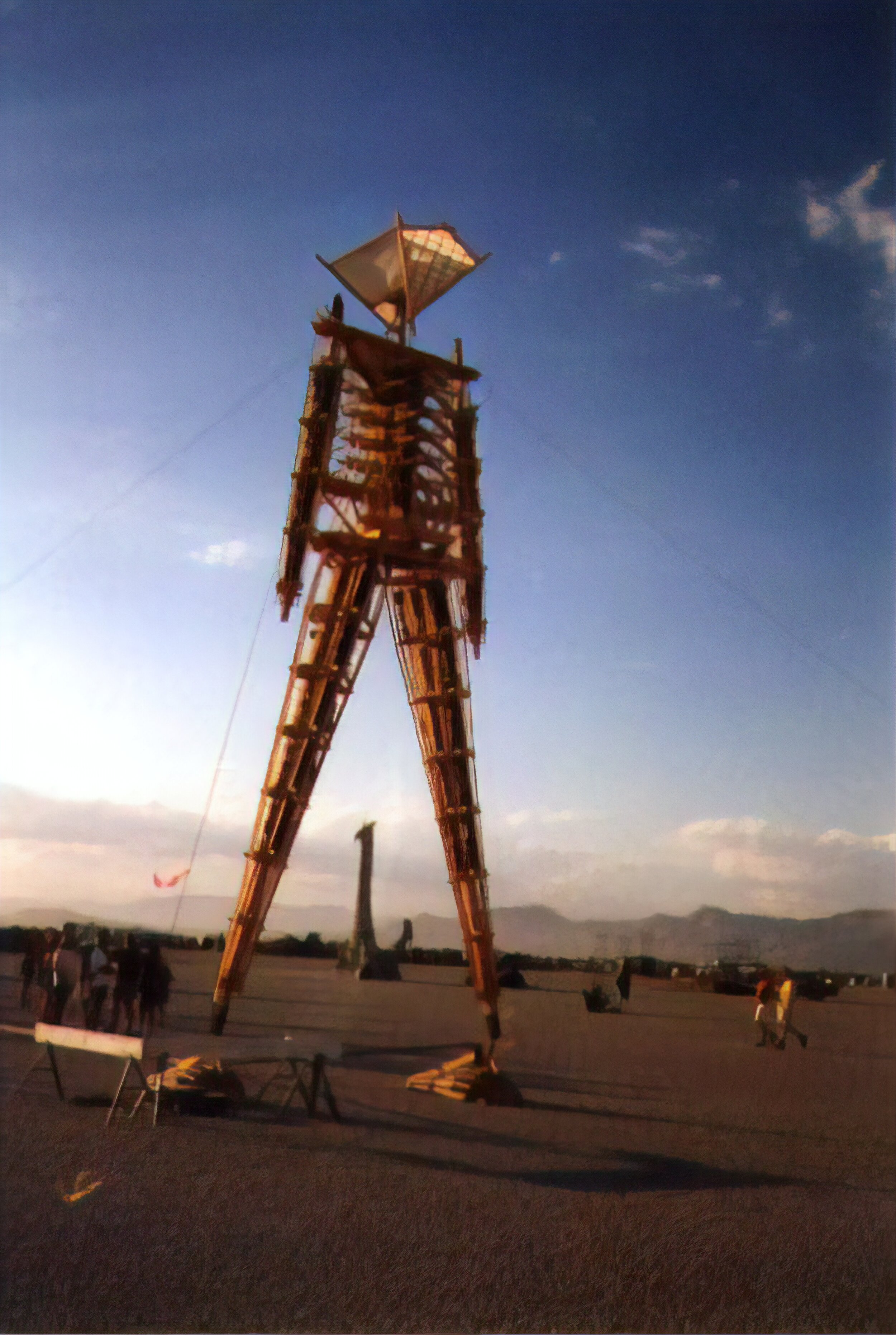 Burning Man and Fire Lingam, built of native mud.