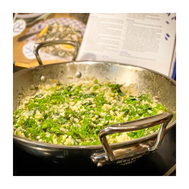 Day four ... Spinach Rice (Spanakorizo) from Greek comfort food by @akis_petretzikis ! Extremely tasty and easy, I&rsquo;ve made many version of this over the years and this is the tastiest so far! A certain person would like this made on a weekly ba